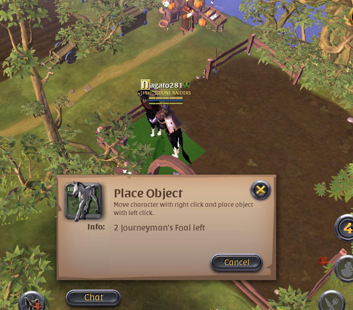 Unable to place stuff on my pasture.