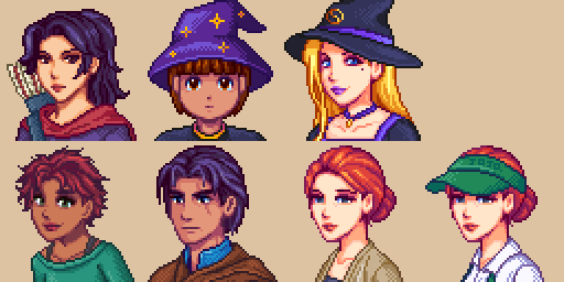 Character art I made for the mod Stardew Valley Expanded. Come over and play! ) StardewValley