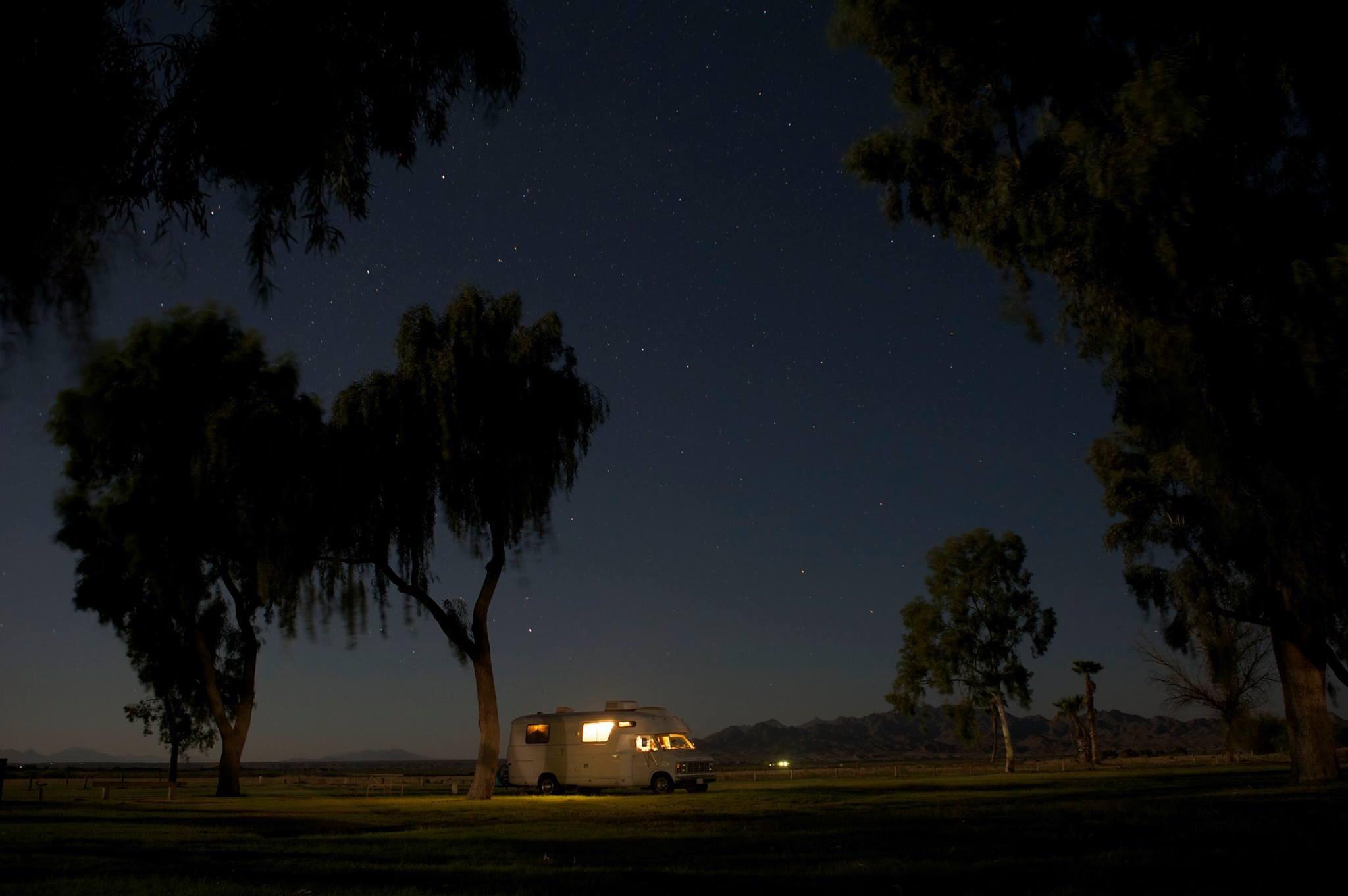 Mayflower County Park Blythe, CA has full RV hookups sits right on the Colorado River 35 a