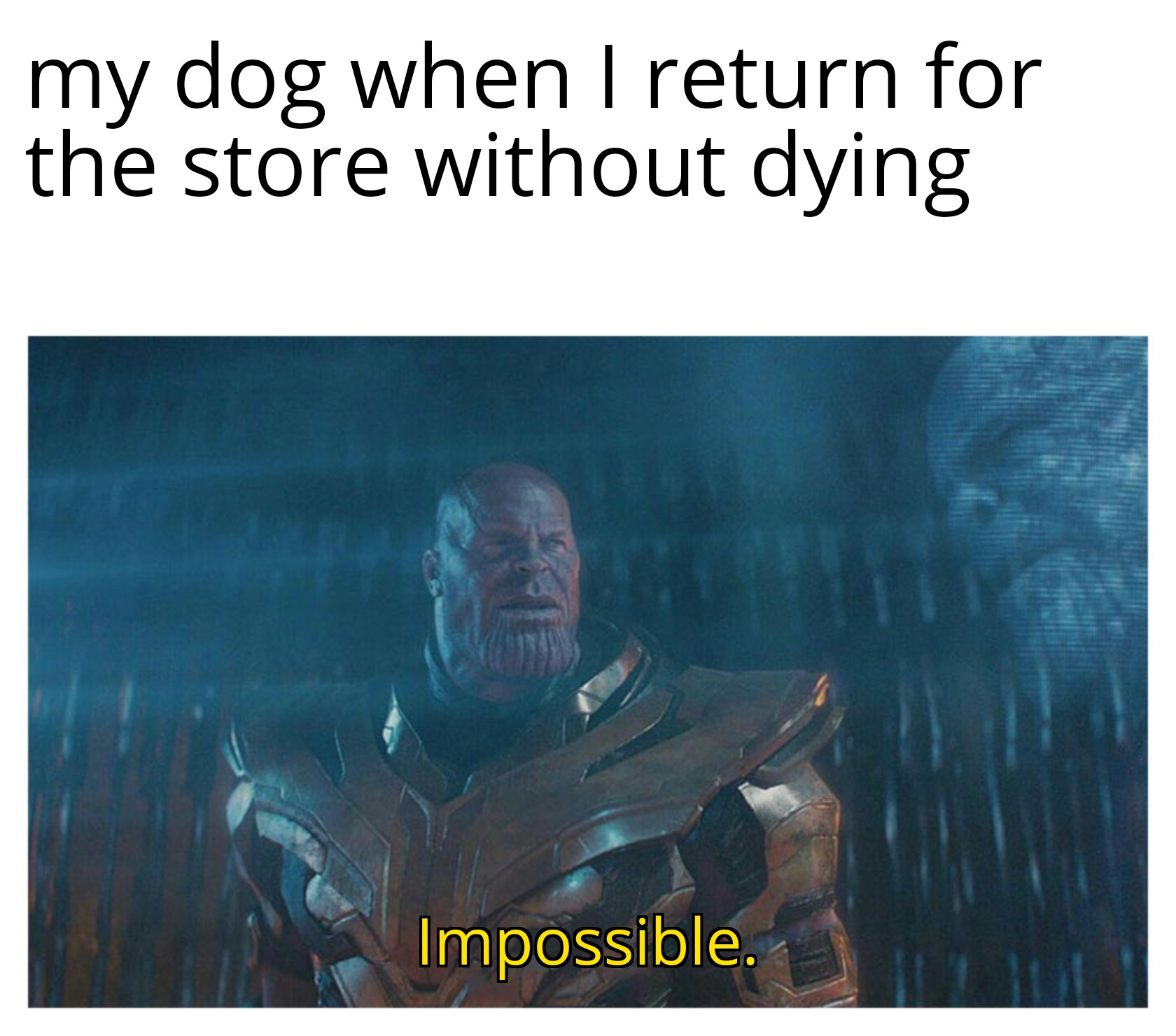 He is always so happy when I come back memes