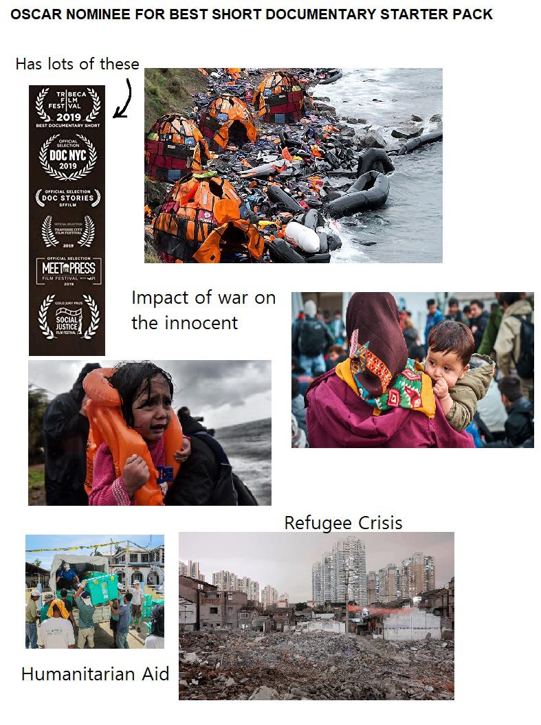 Oscar Nominee for Best Short Documentary Starter Pack starterpacks