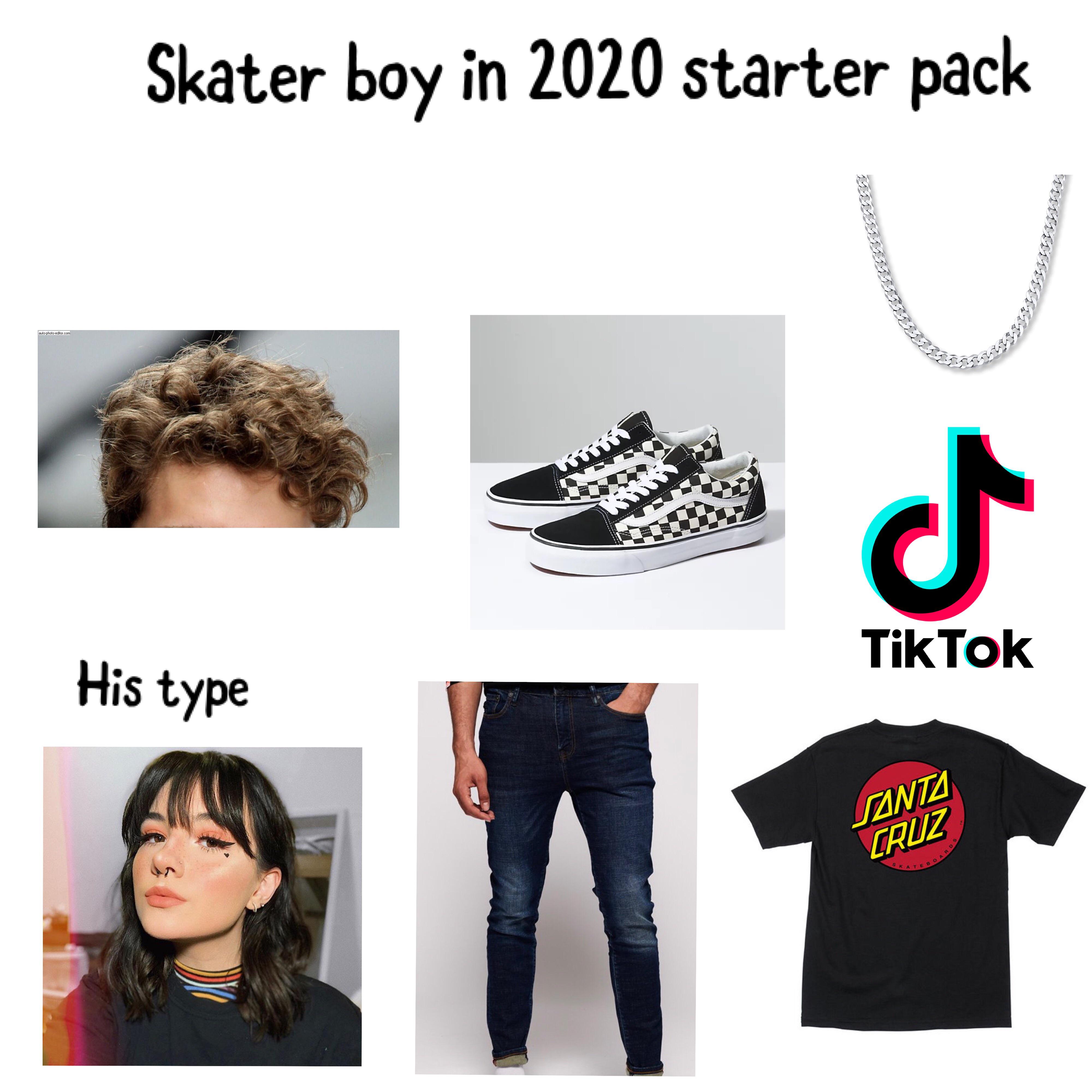 Skater boy in 2020 starter pack r/starterpacks