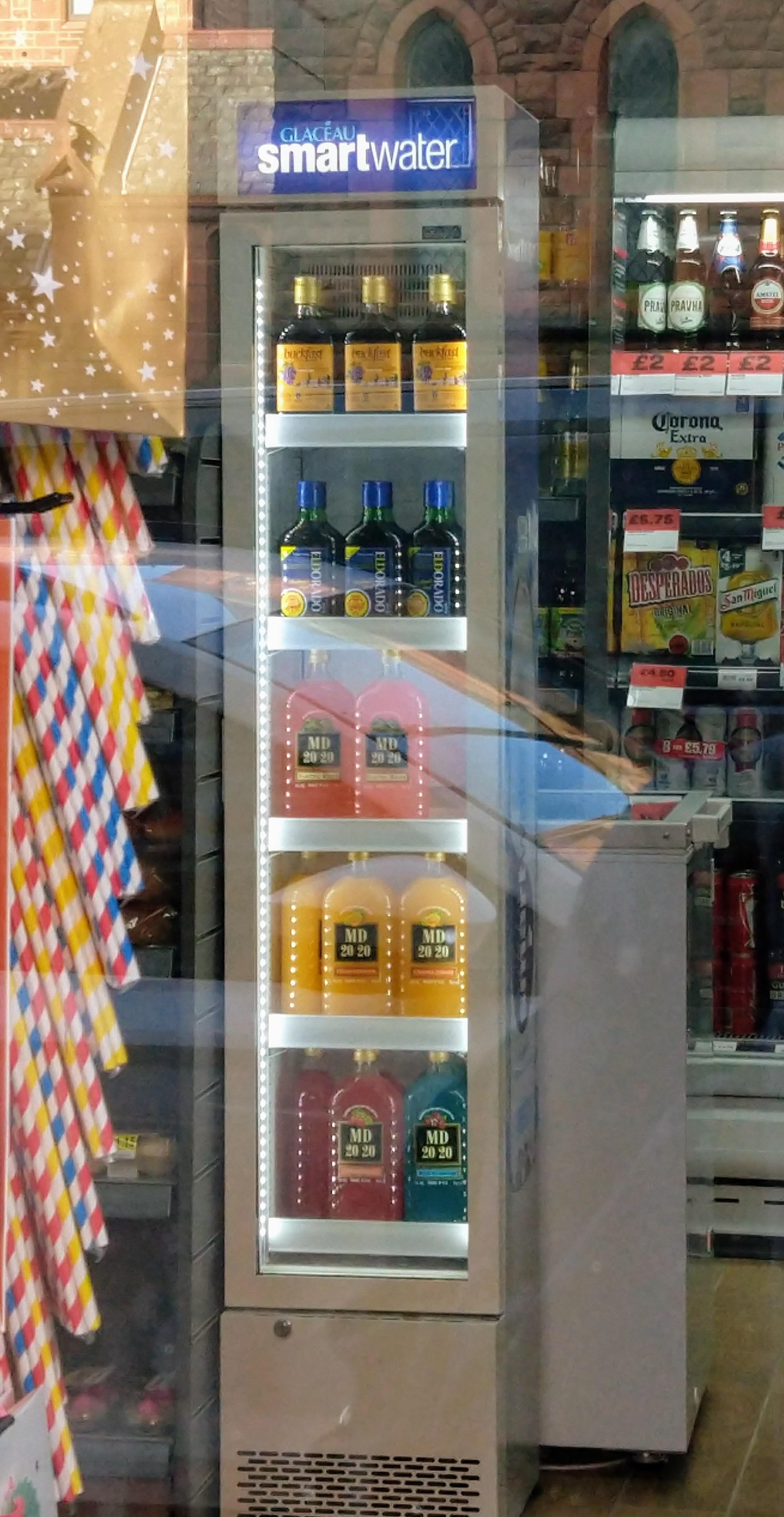 'Wine fridge' at the new convenience store r/glasgow