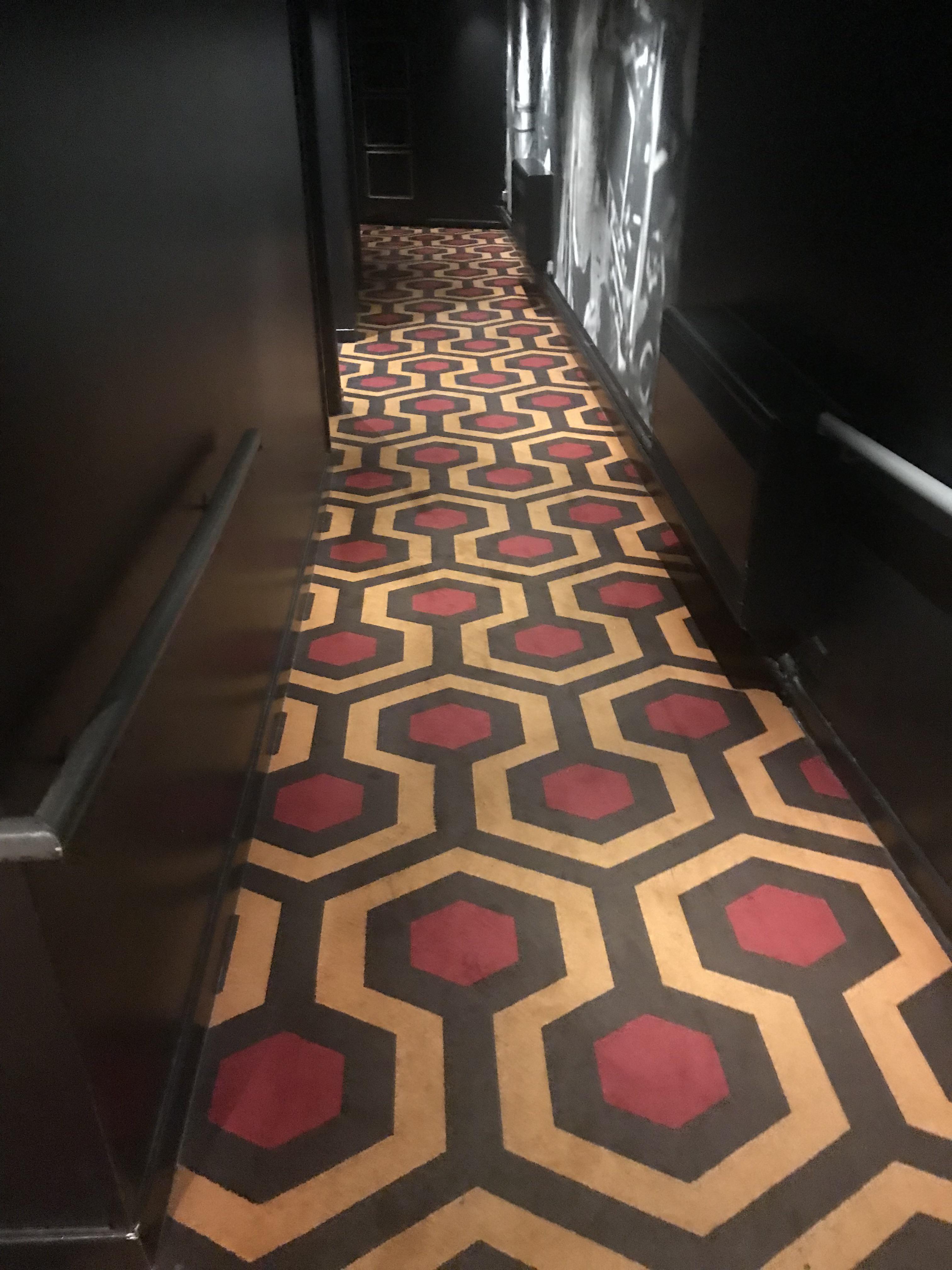 My local cinema has the carpet from The Shining.