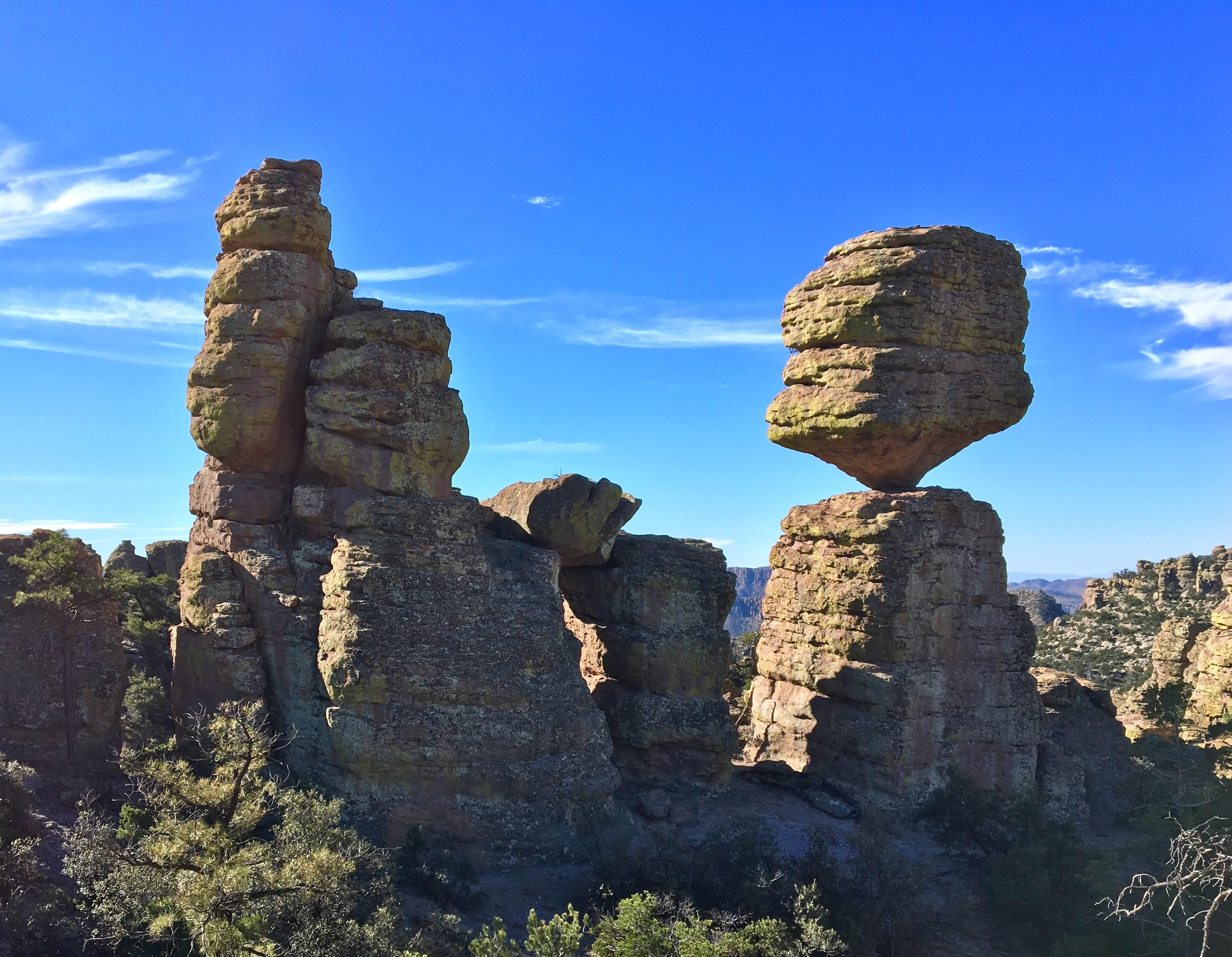 The balanciest rock that ever balanced. Balanced Rock Trail, Chiricahua