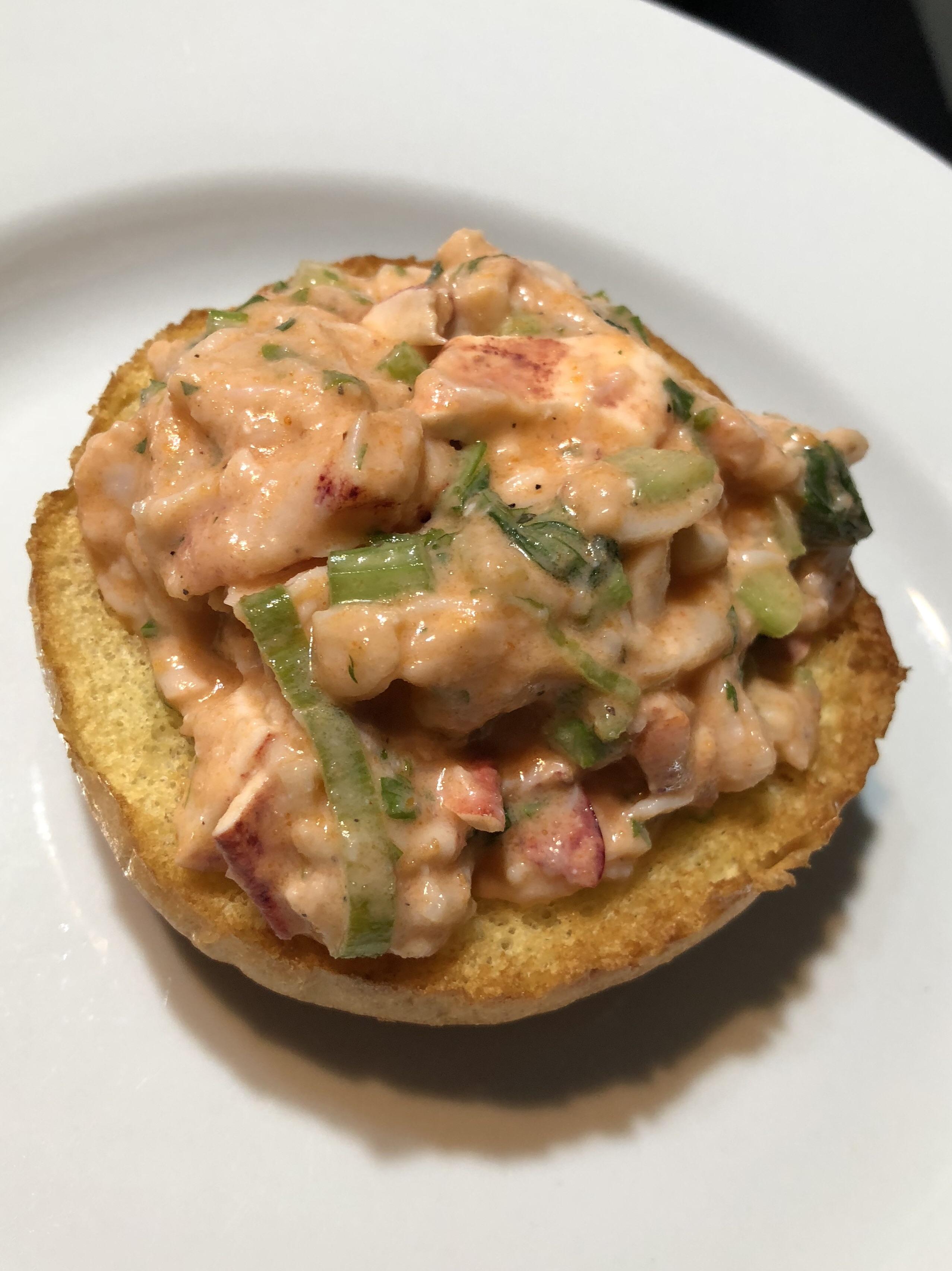 [Homemade] Open faced lobster roll food