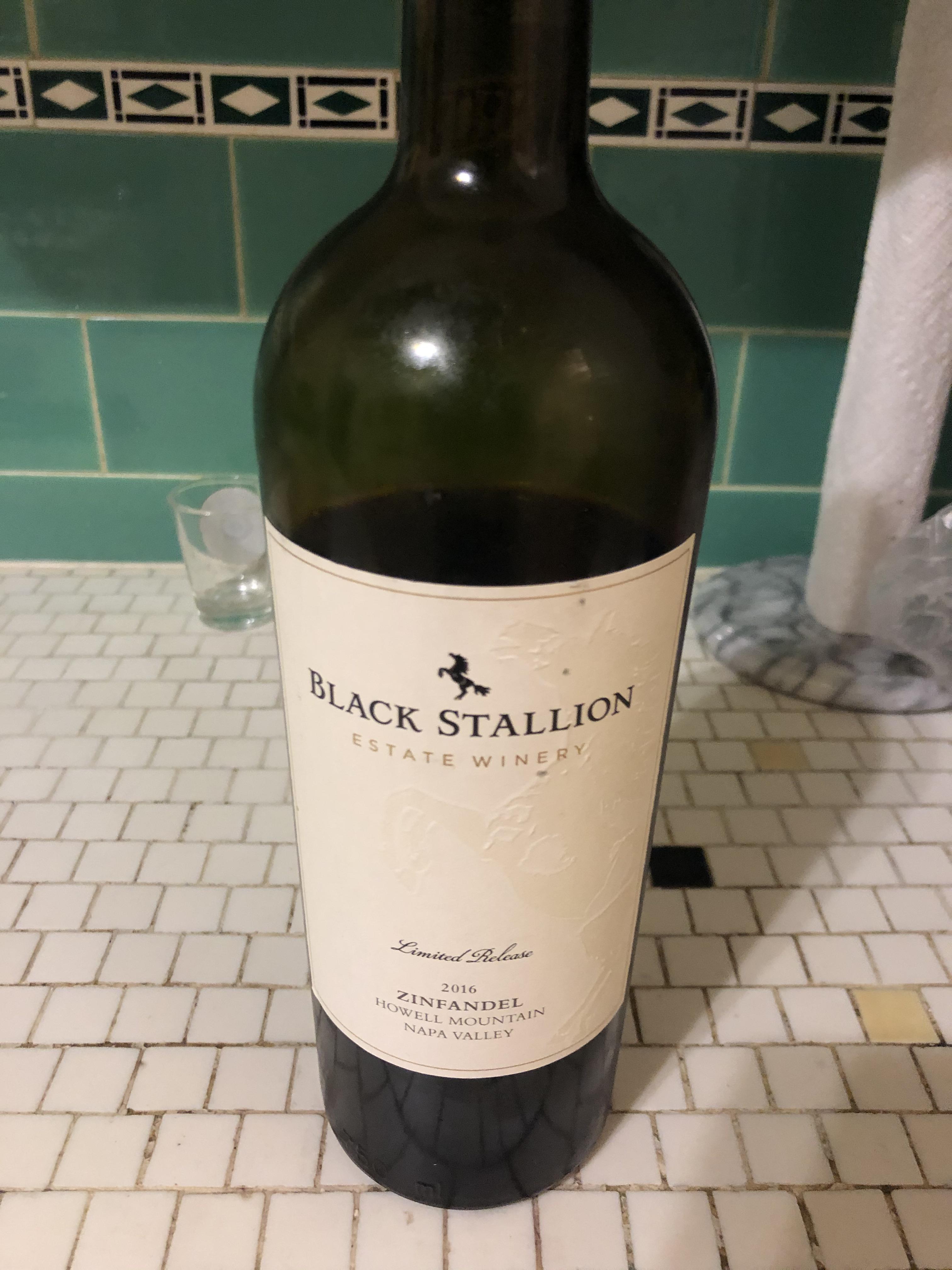 2016 black stallion zin. r/wine