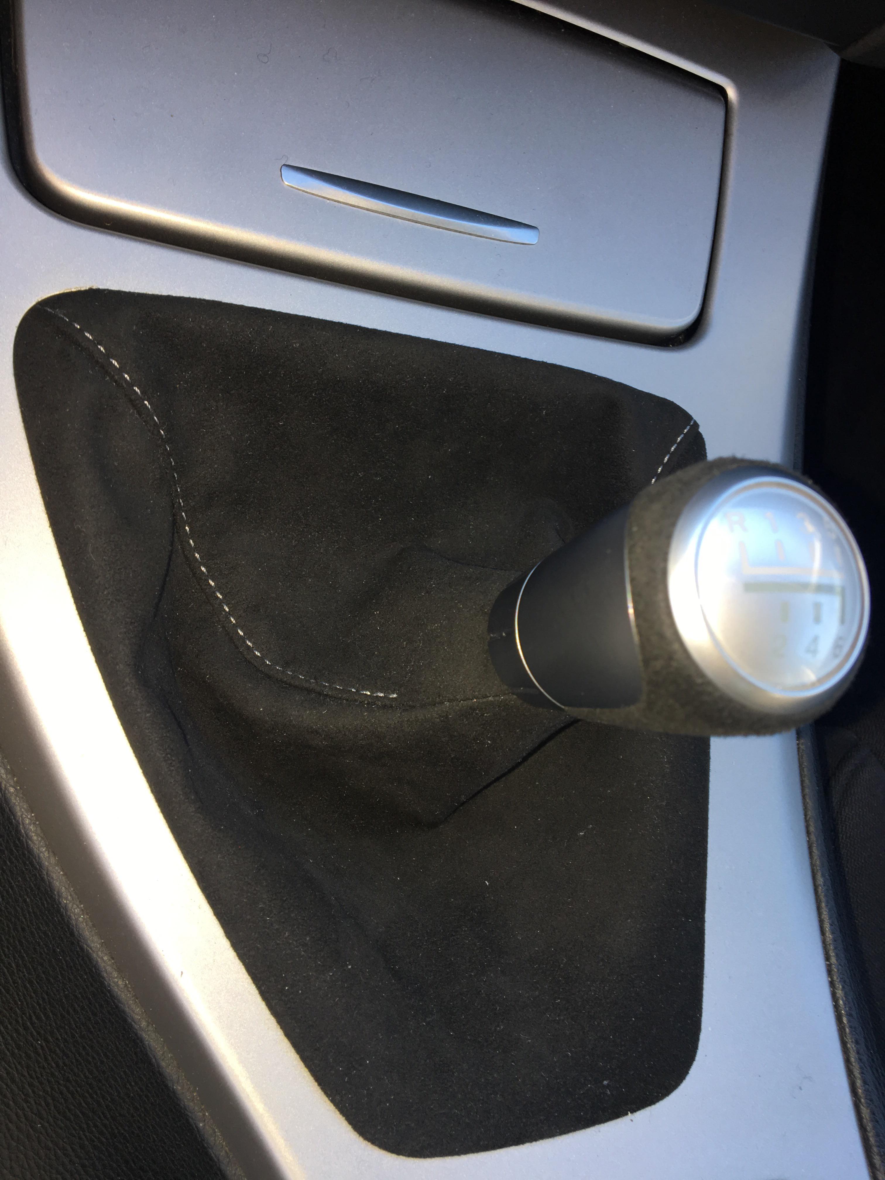 Added the BMW M Performance Shift Knob with Alcantara Boot r/E90