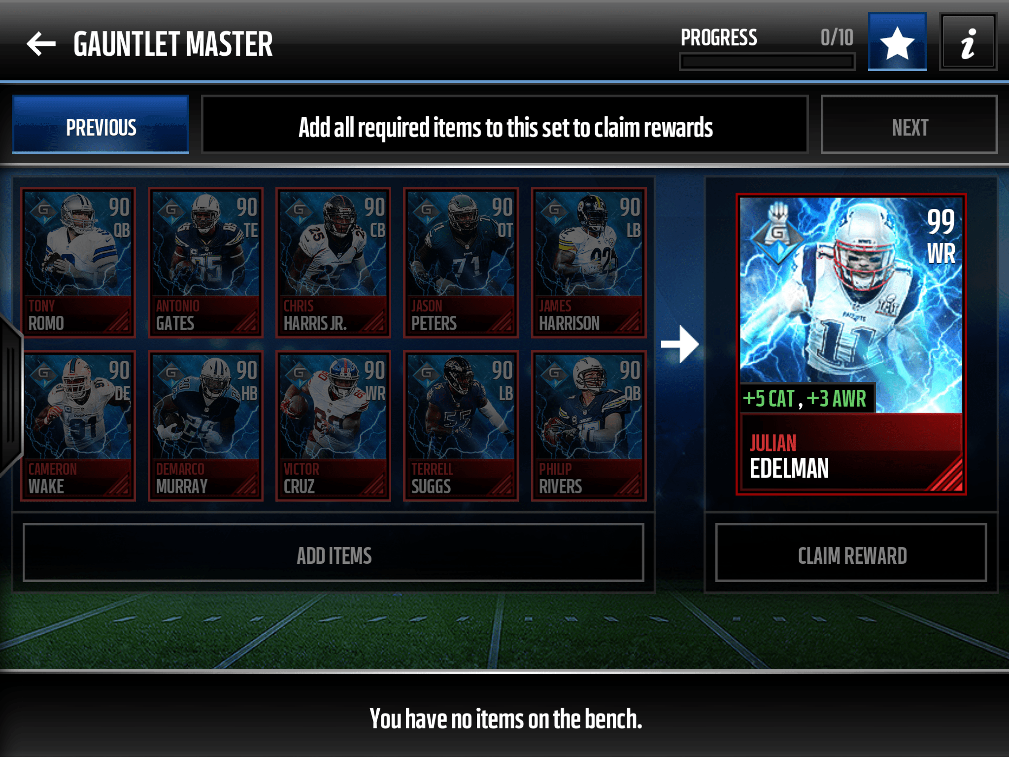 Edelman +5 catch, +3 aware. EA listened (a little) MaddenMobileForums