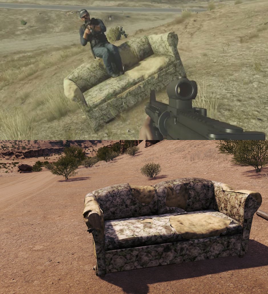 So somebody found the ''legendary'' couch from Battlefield Hardline
