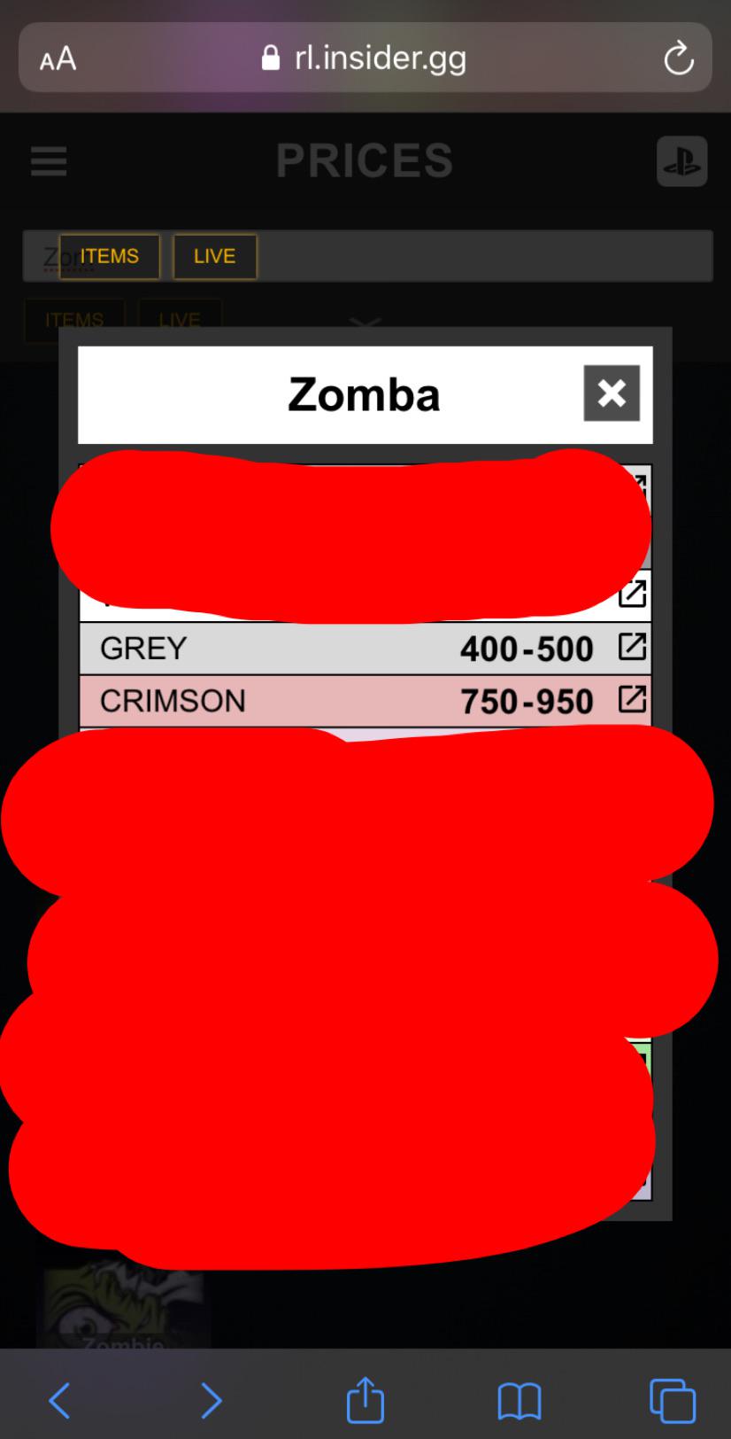 LF these zombas must be CC4 r/rocket_league_trading