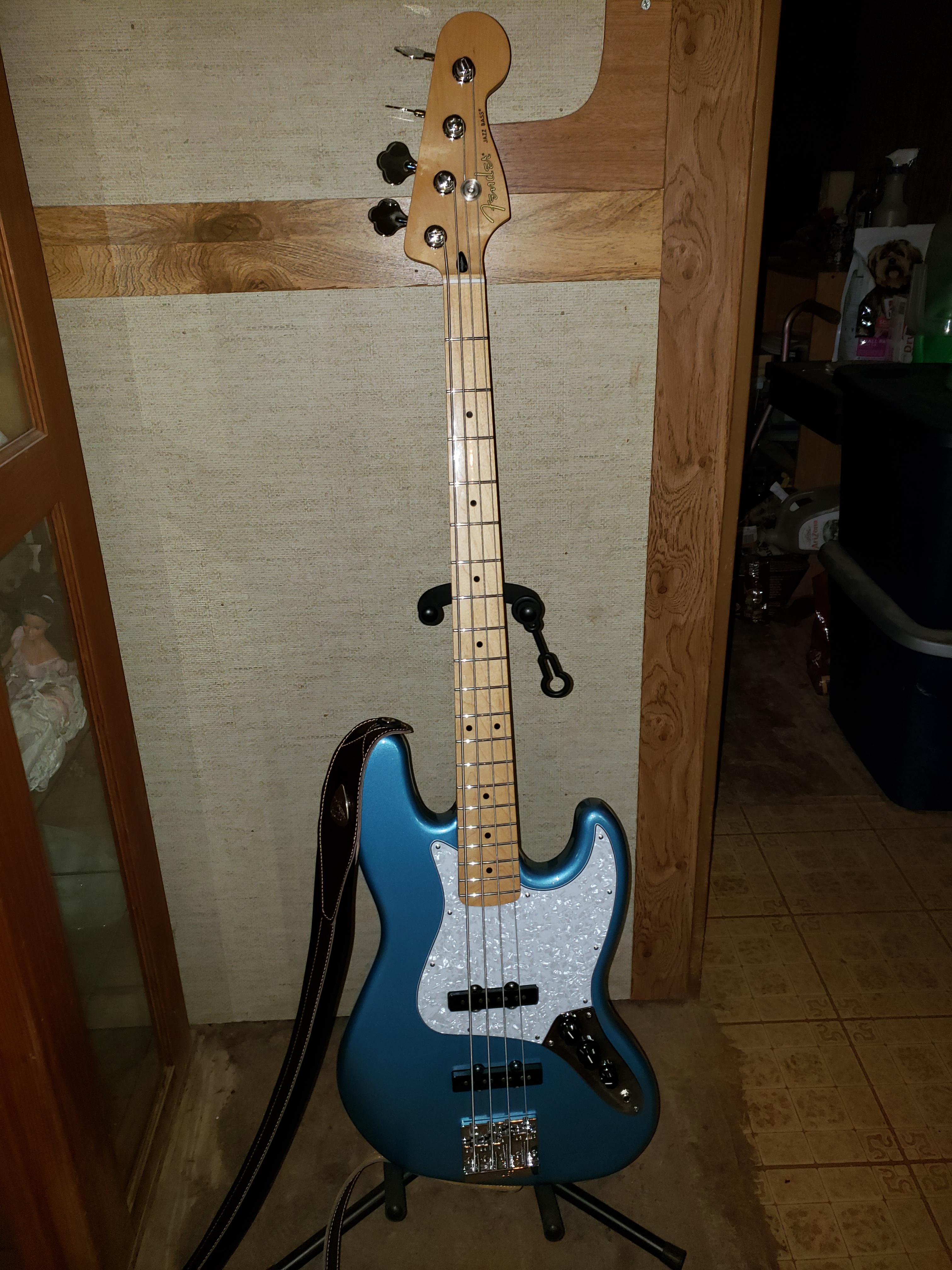 NBD Fender Player Jazz in Tidepool Blue r/BassGuitar