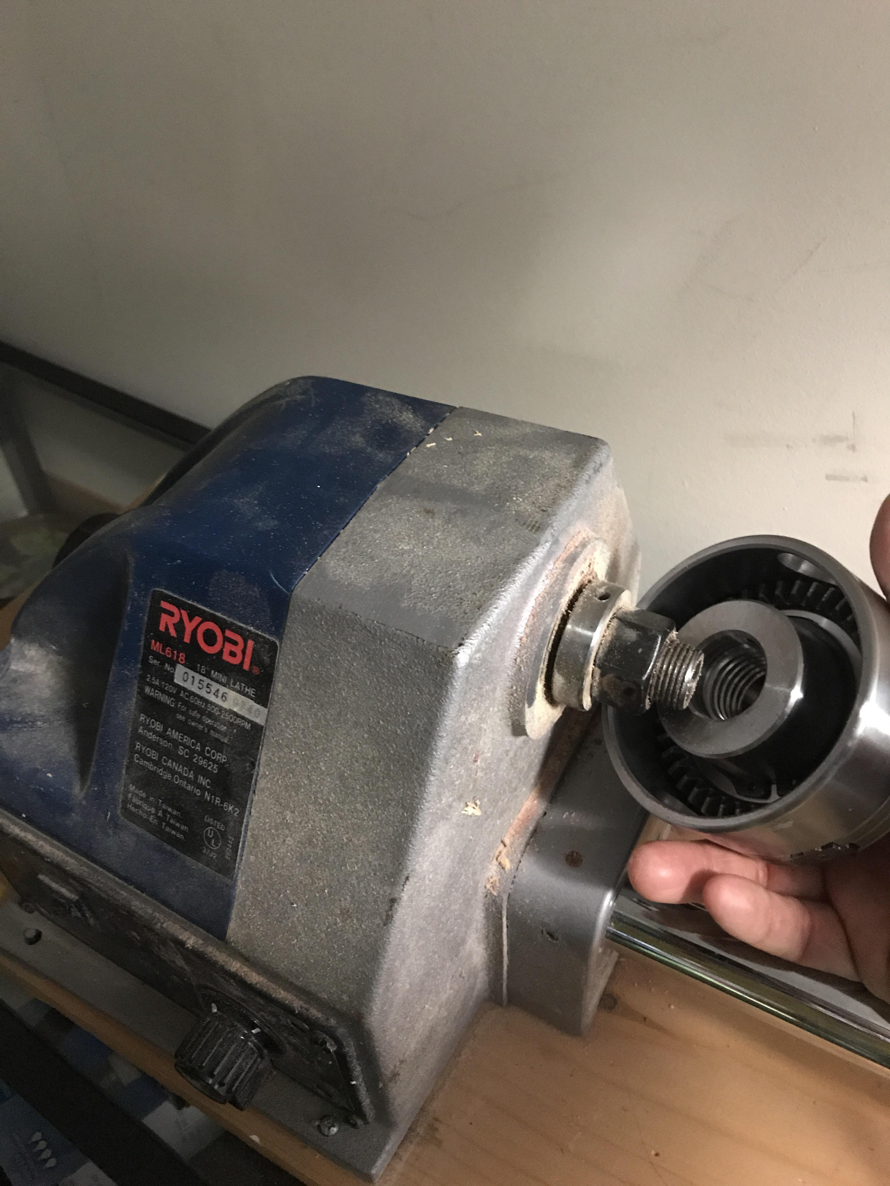 Help with an adapter for a Nova G3 to my Ryobi mini lathe. r/turning