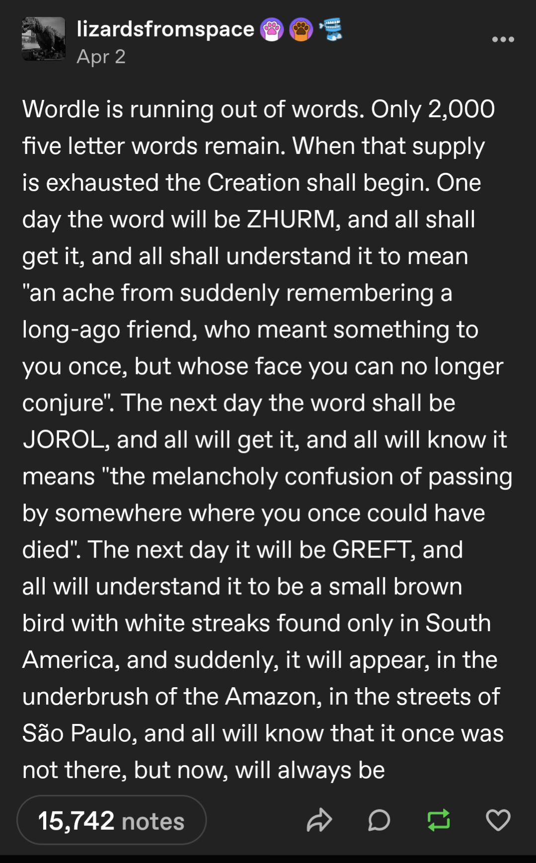Wordle r/CuratedTumblr