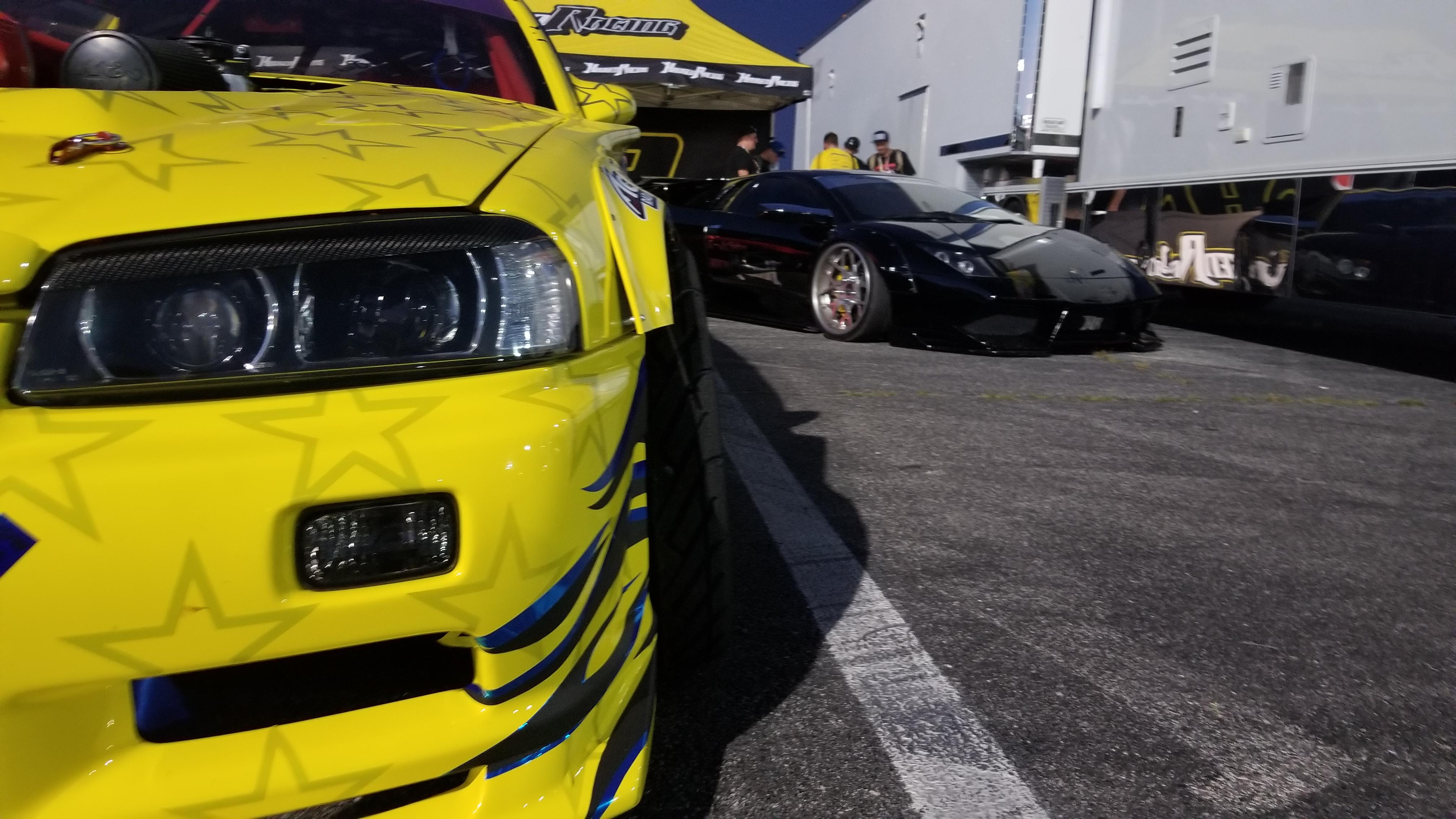 Matt Haugen's 950bhp R34 drift car, and his Liberty Walk Murciélago r
