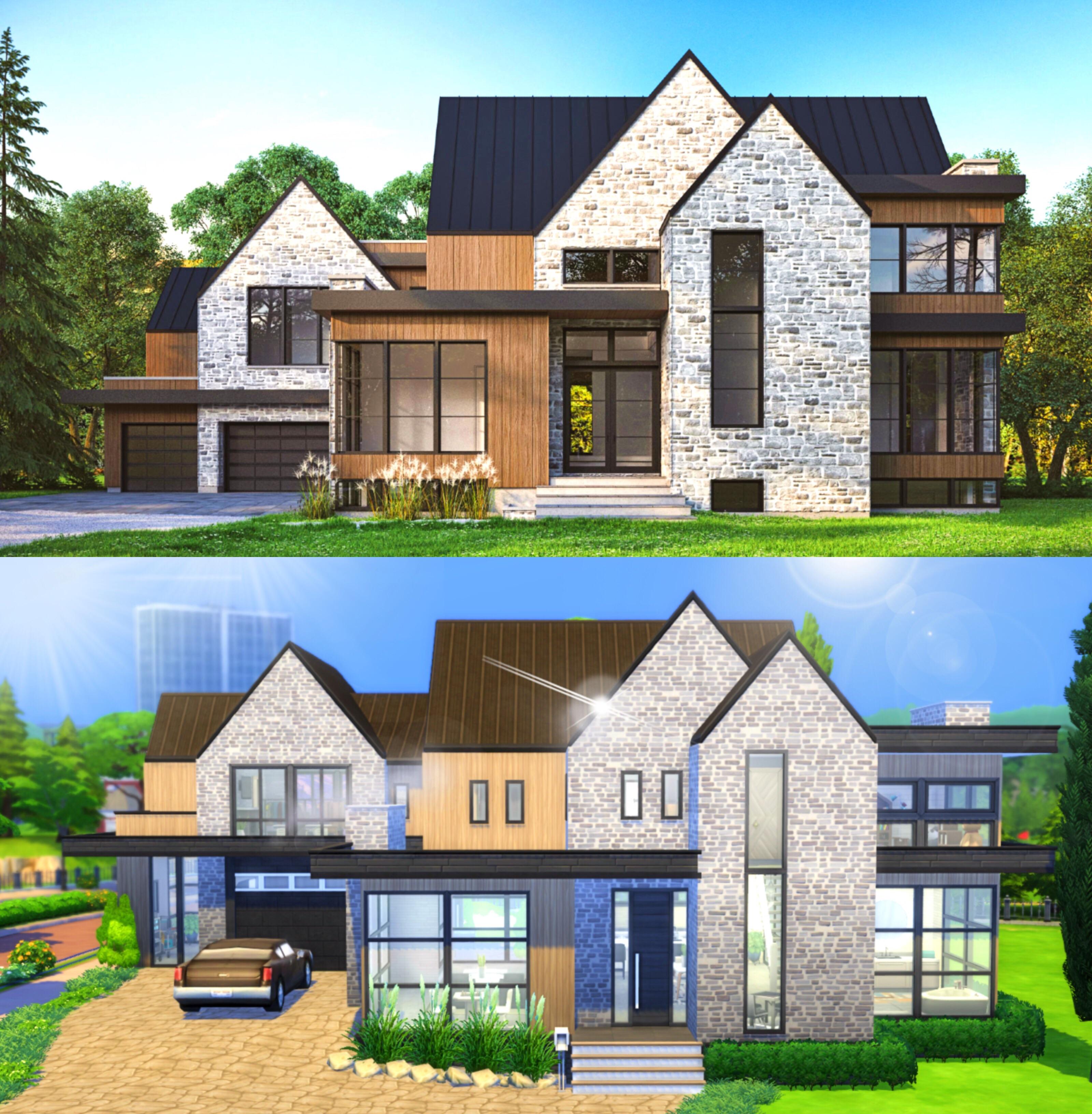 Modern House Sims 4 Base Game Images For Life