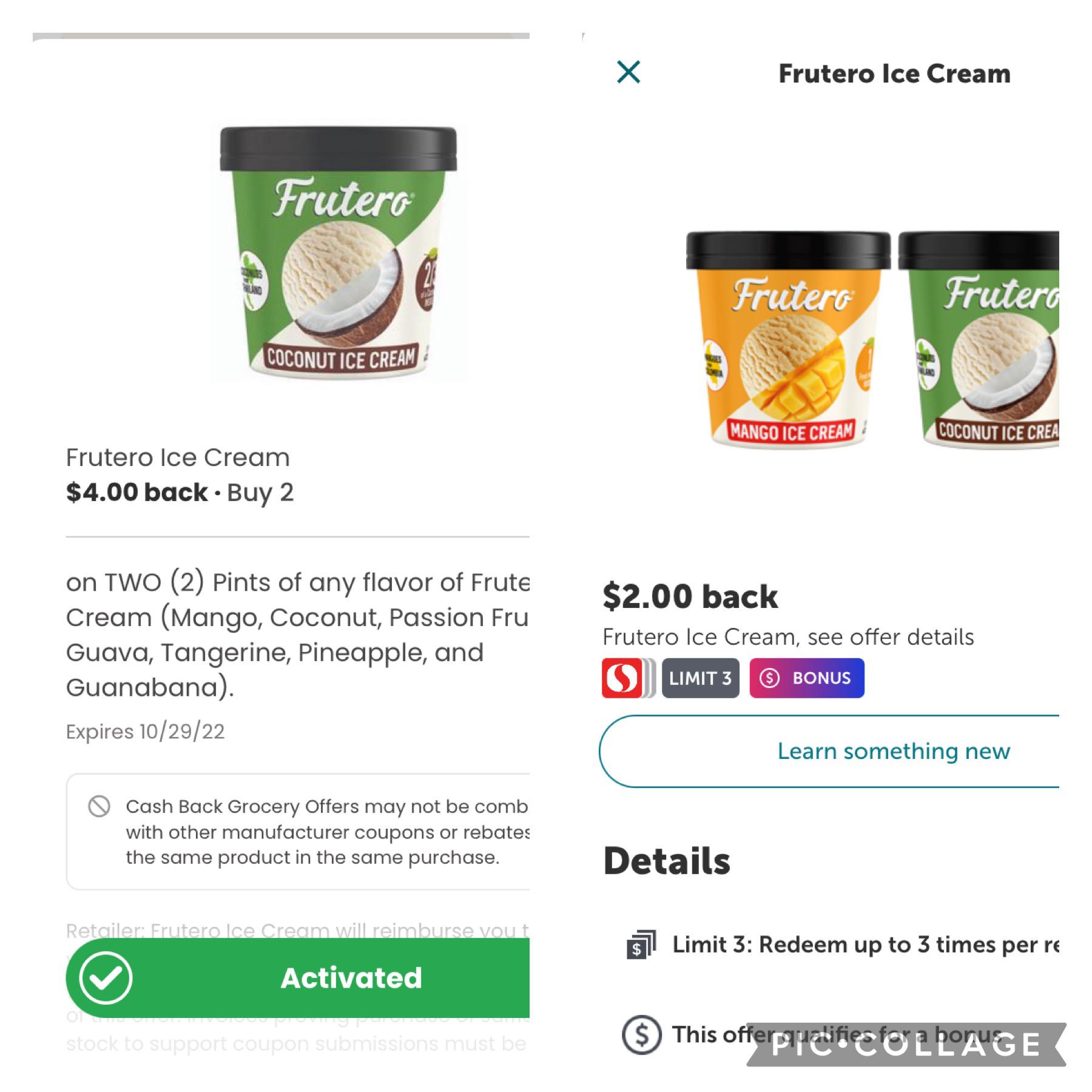 [SAFEWAY] 2 Free Frutero Ice creams [coupons and ibotta] r/moricoupons