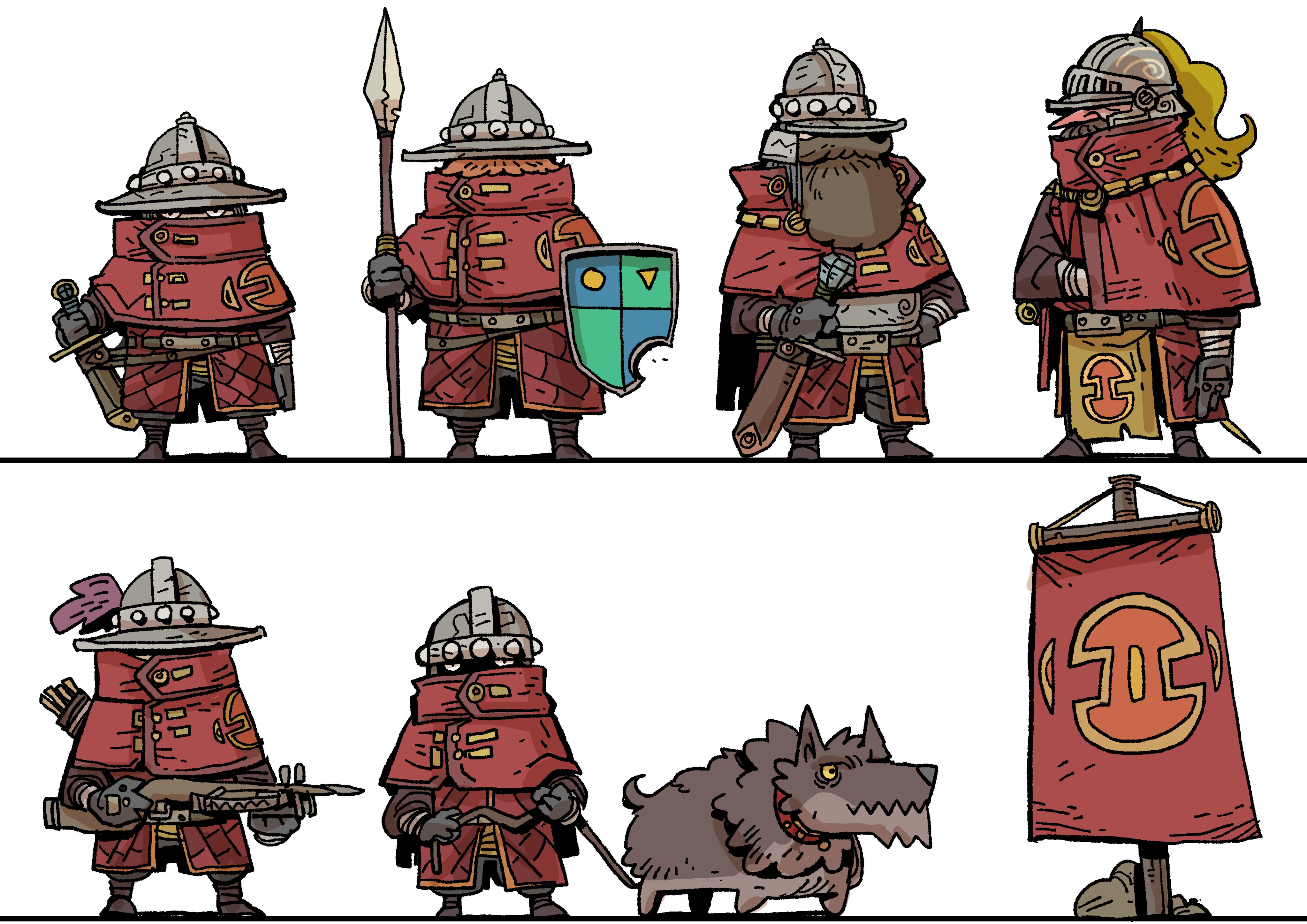 [OC] [ART] Human Guards r/DnD