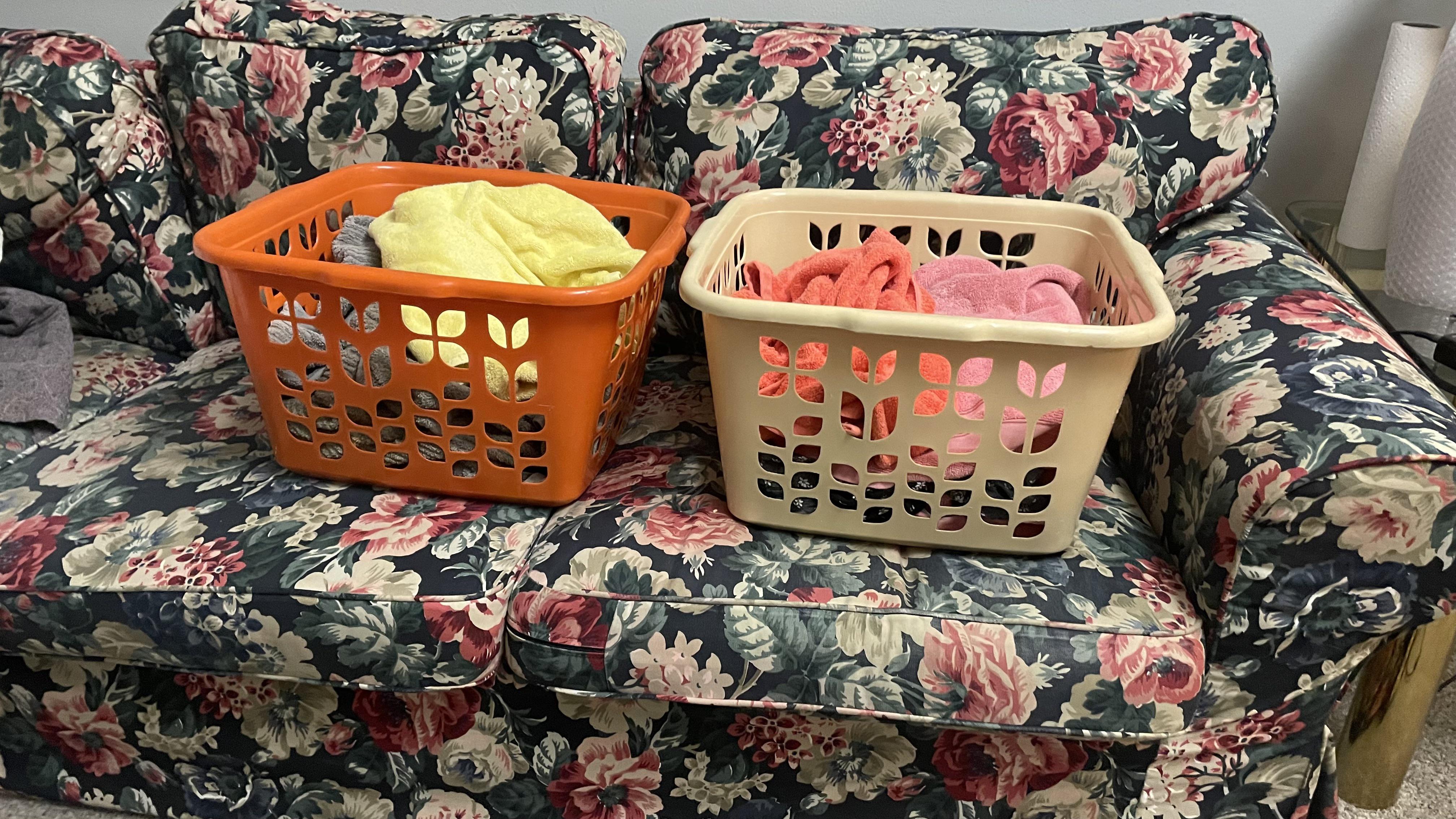 Rubbermaid laundry baskets from the ‘70s. Left belonged to my grandma