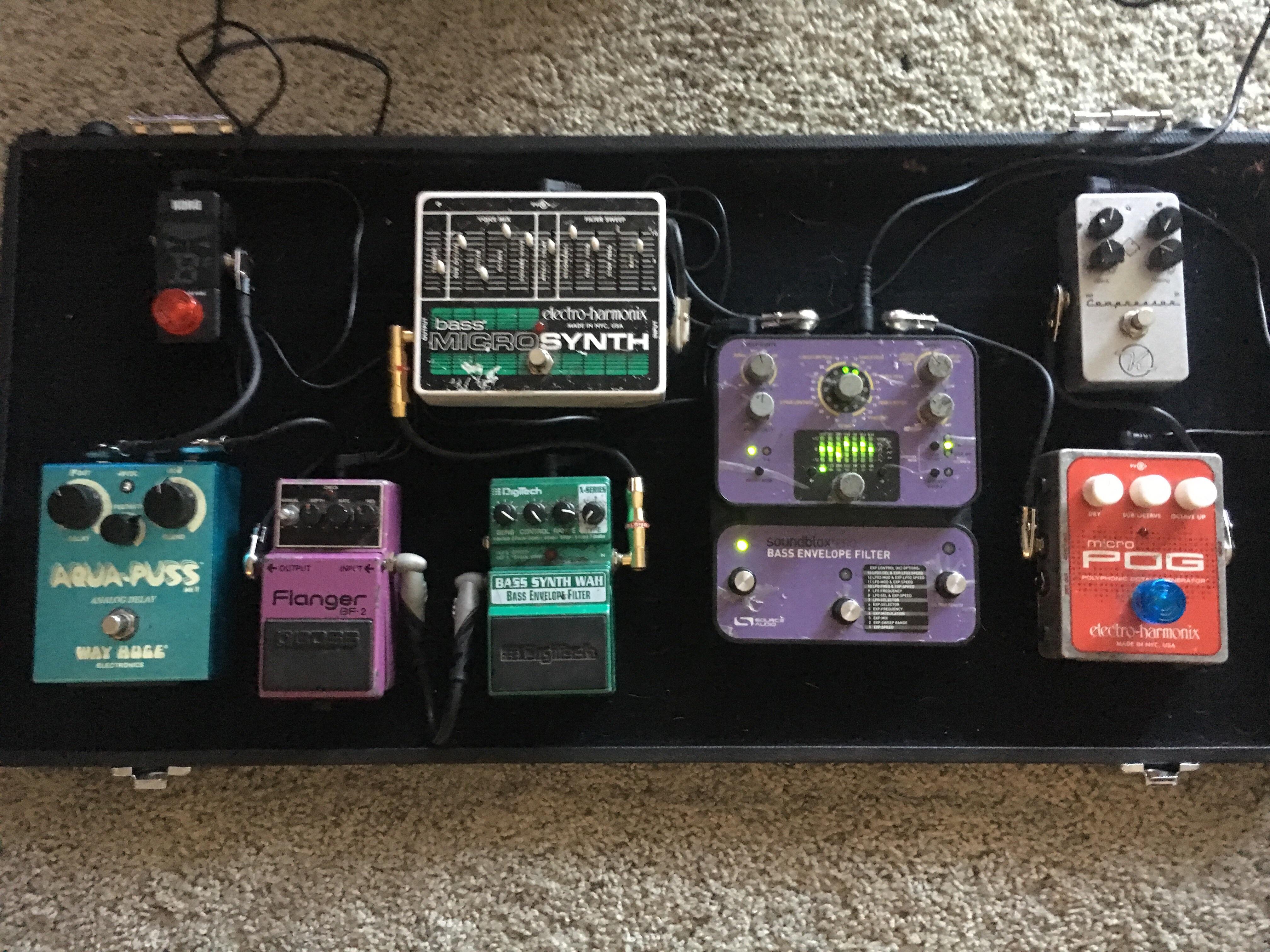 Jam Band bassist, here’s my pedal board for funky weirdness r/guitarpedals