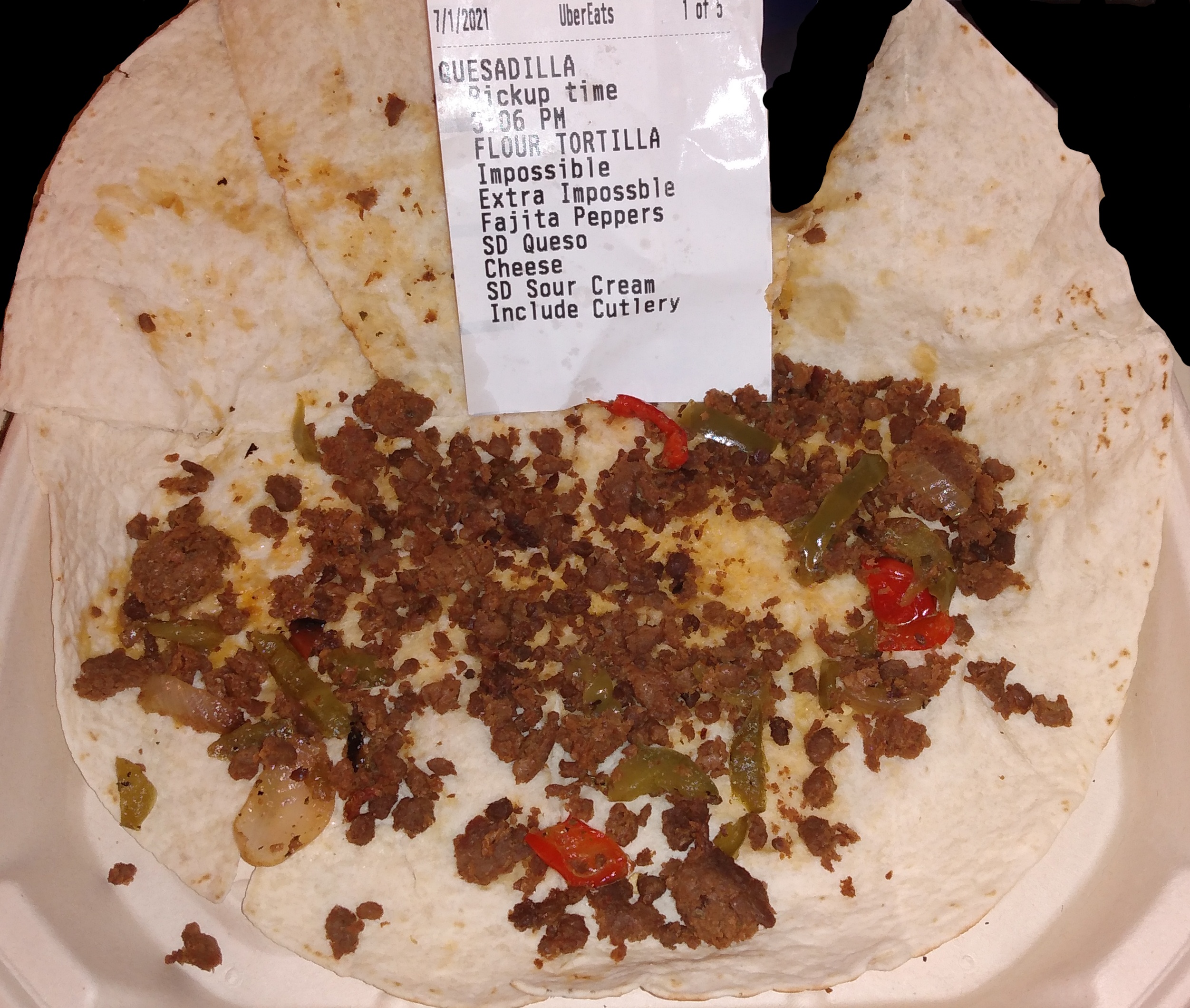 Never again. Hey Q, that look like extra meat? Looks like barely any