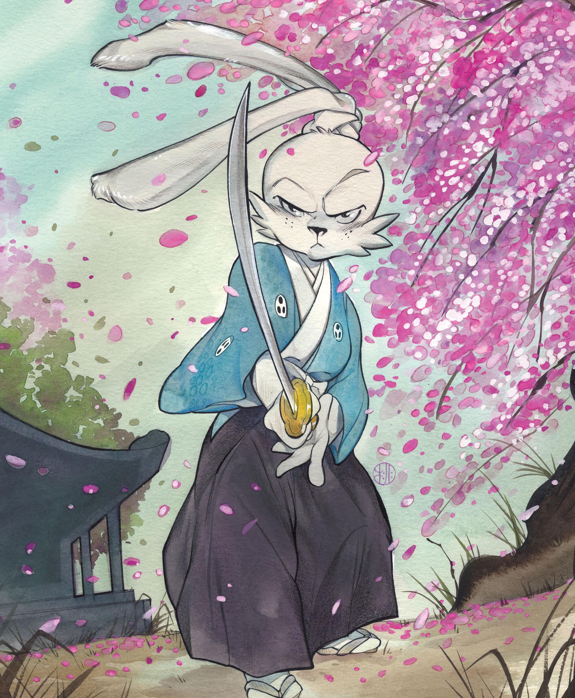 Peach Momoko cover art for Usage Yojimbo Wanderer's Road 6 (2021) r