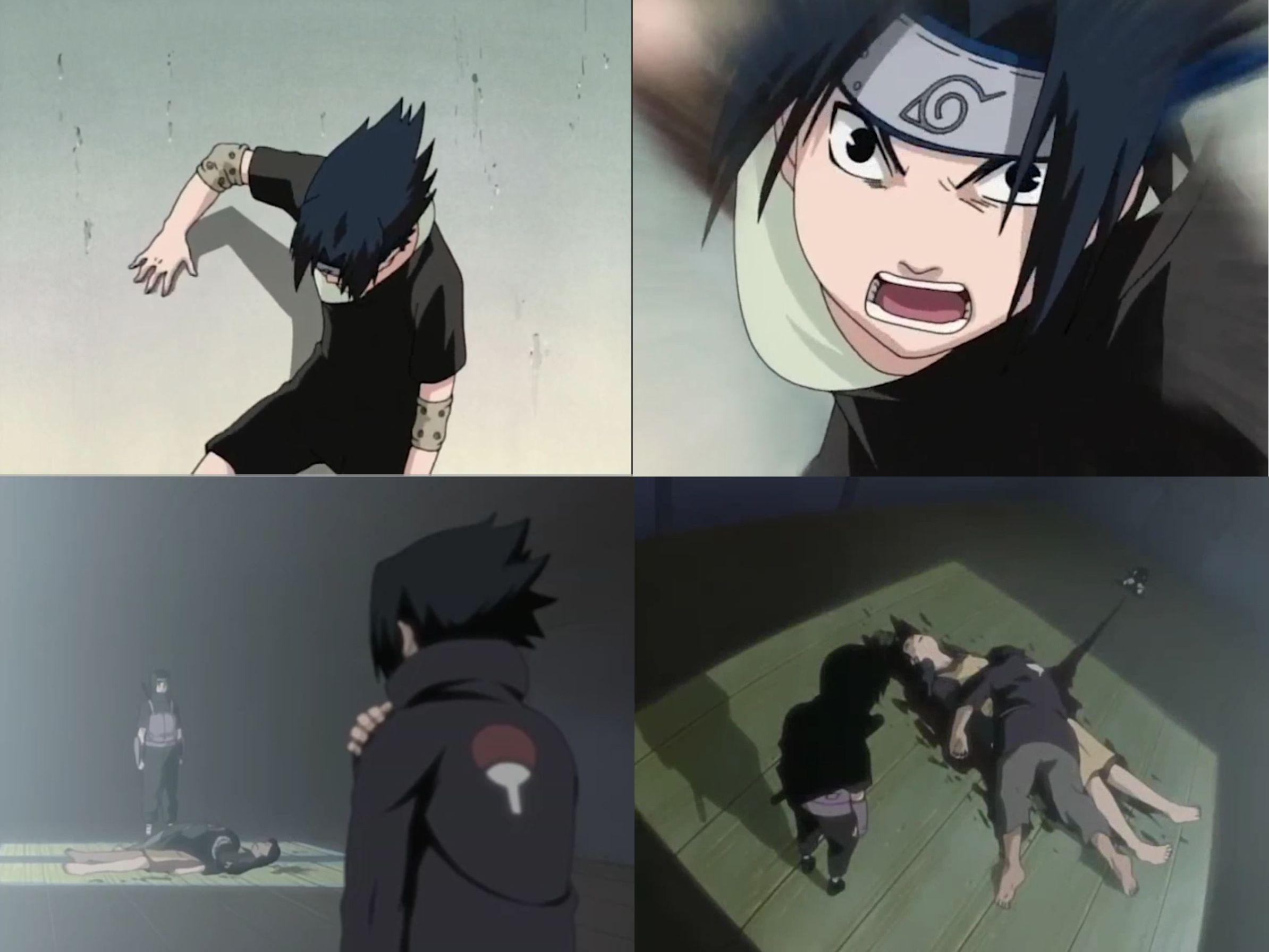 Sasuke Gets Choked Out Scene Analysis Naruto