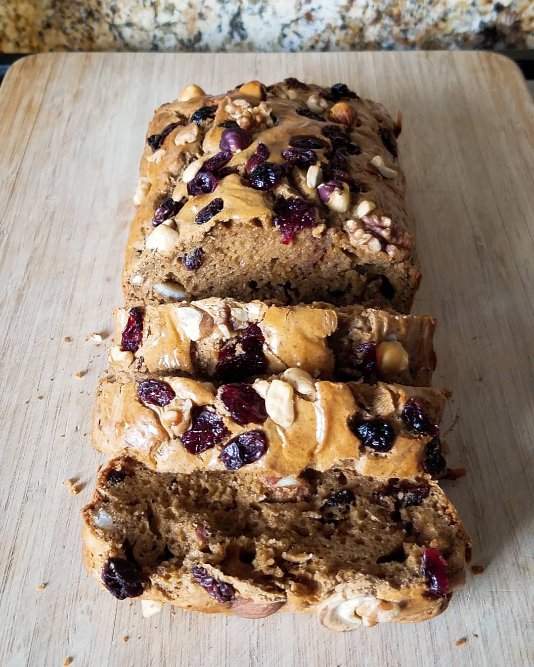 first time trying a flourless recipe! fruit & nut bread r/Baking