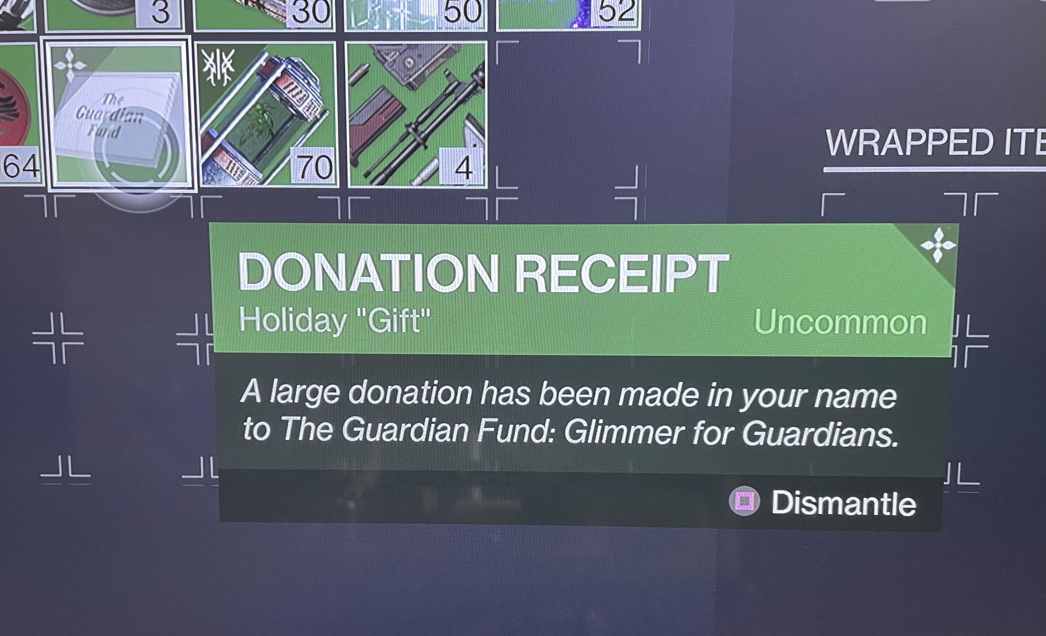 Lol idk when this popped into my inventory but that's