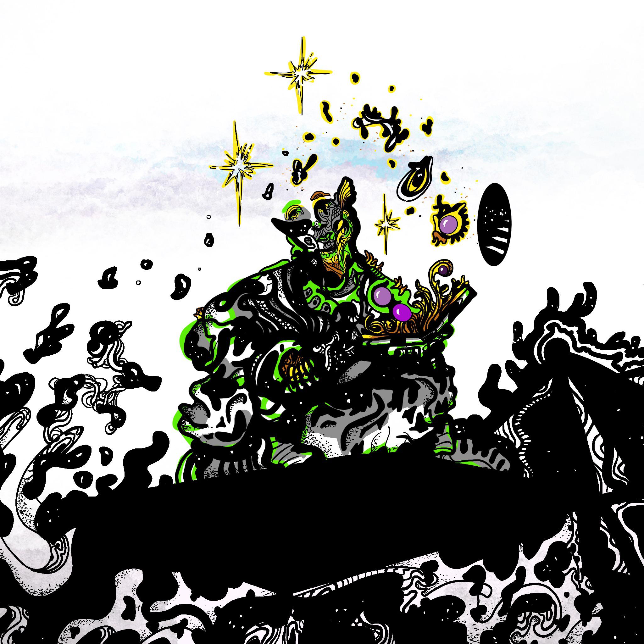 iPad drawing . What are some of your favorite books to read stoned