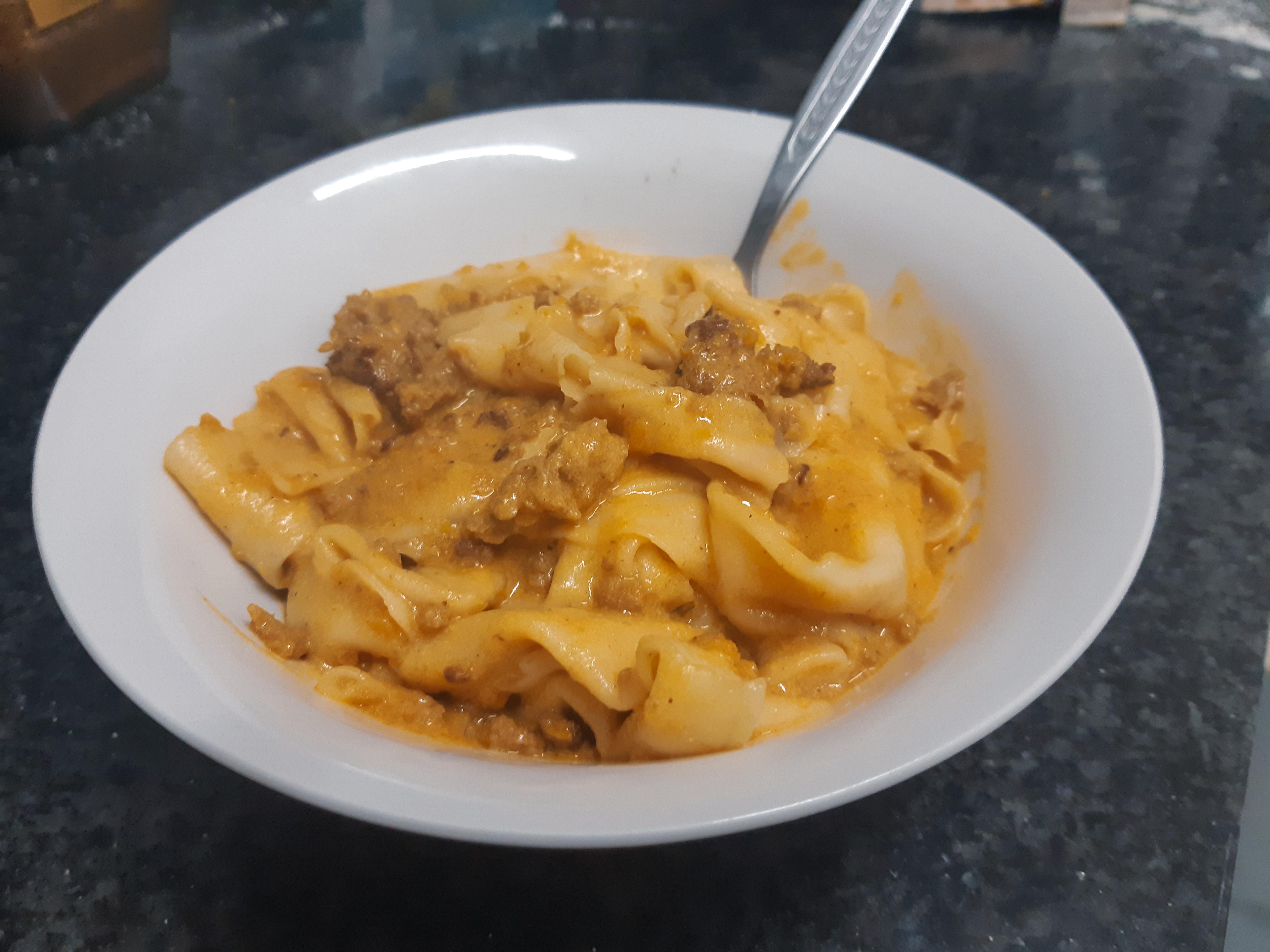 Andy's bolognese with homemade pappardello (vegan version) r/bon_appetit