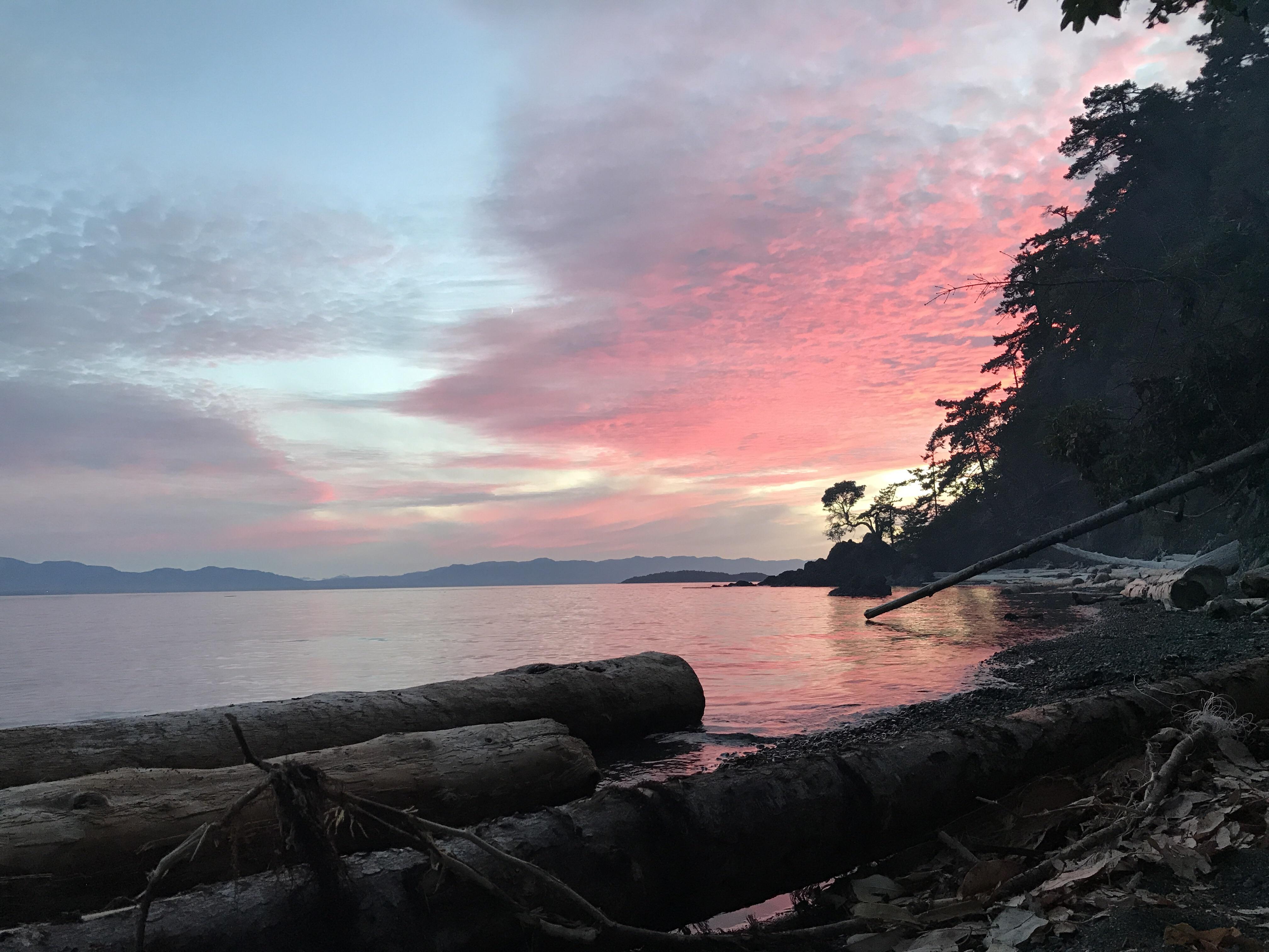 Sunset on Lasqueti Island. [OC] cute pic