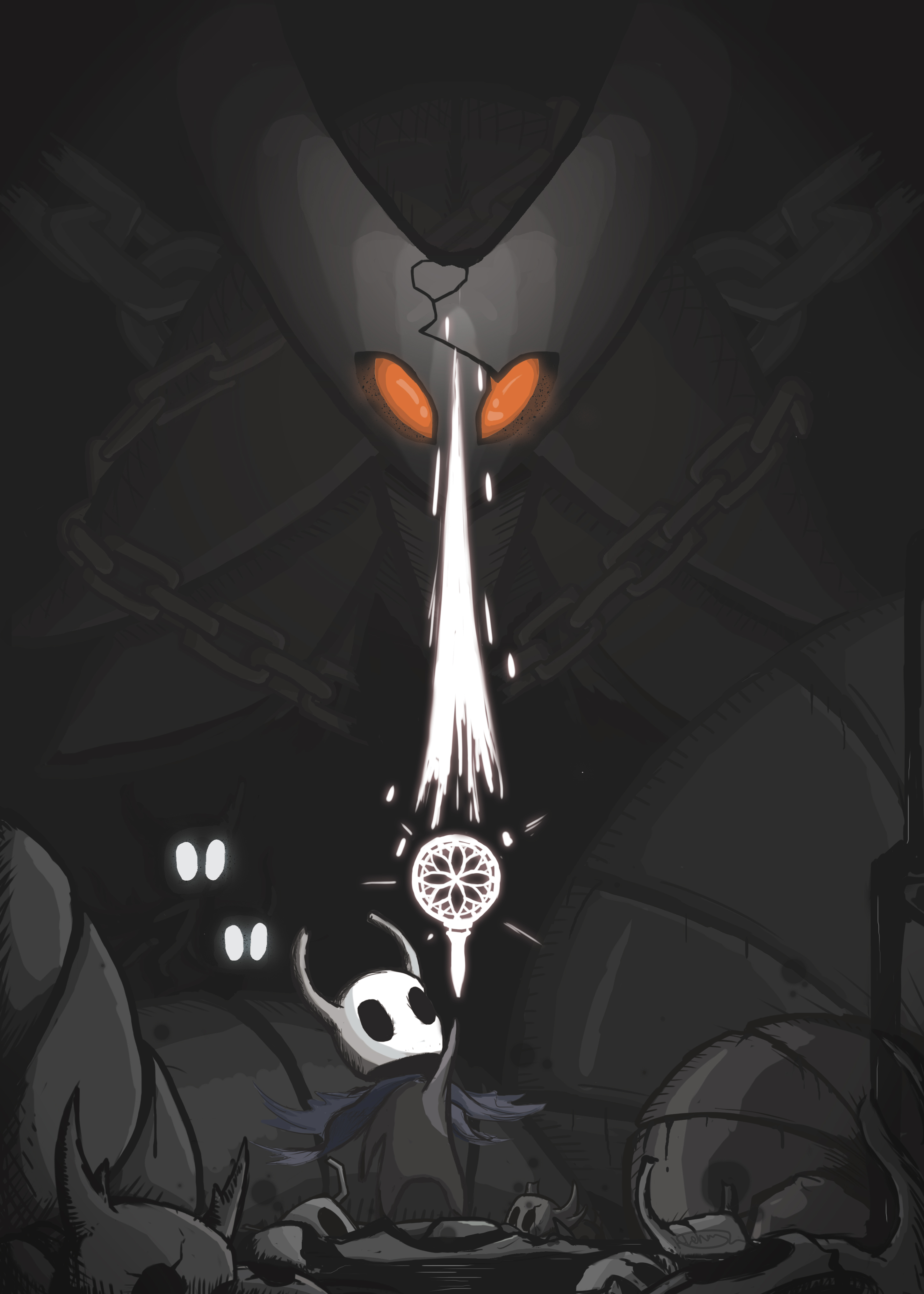 Light in the Abyss [Fan Art] r/HollowKnight