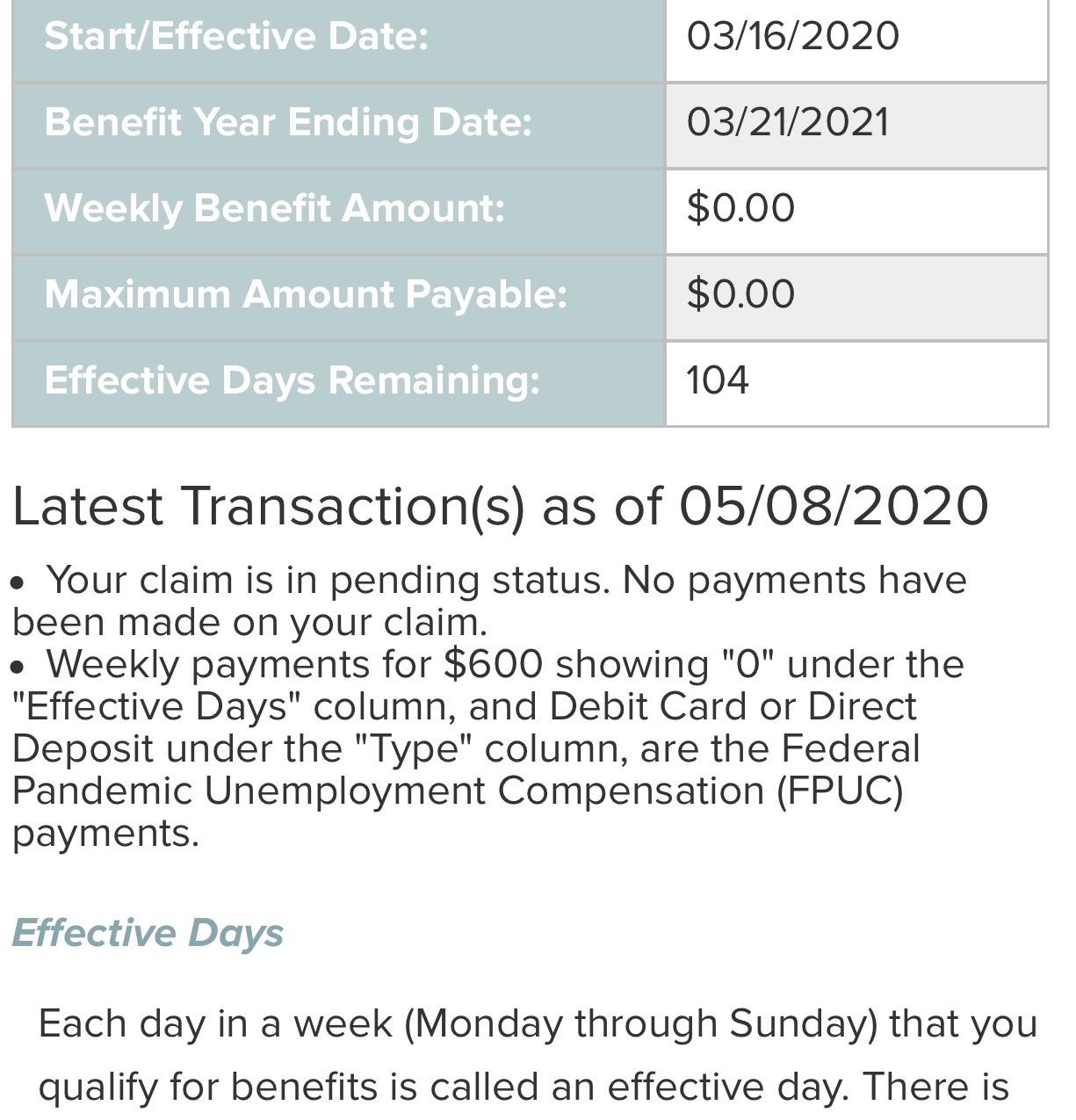 [New York] My weekly amount has been zero since March when I filed