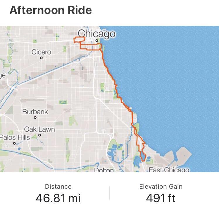 Had a great ride down to Wolf Lake and back today! So close to 50 miles