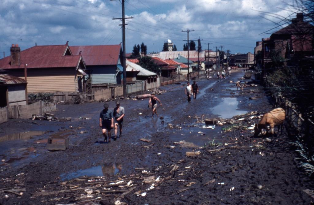 Flood damage, Maitland, N.S.W., February, 1955 r/Australia_