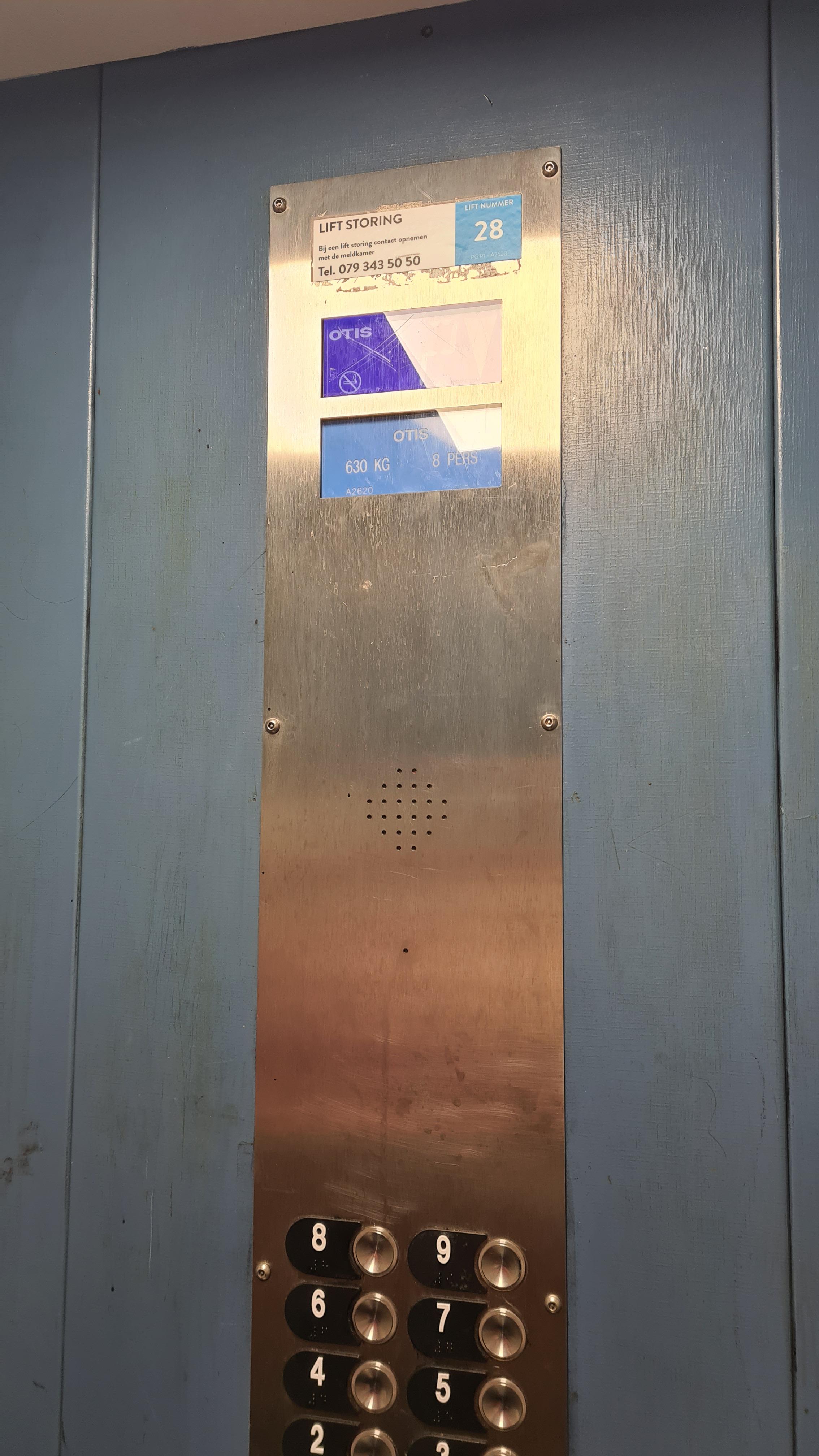 Got stuck in elevator, it fell down a floor before using a brake, and