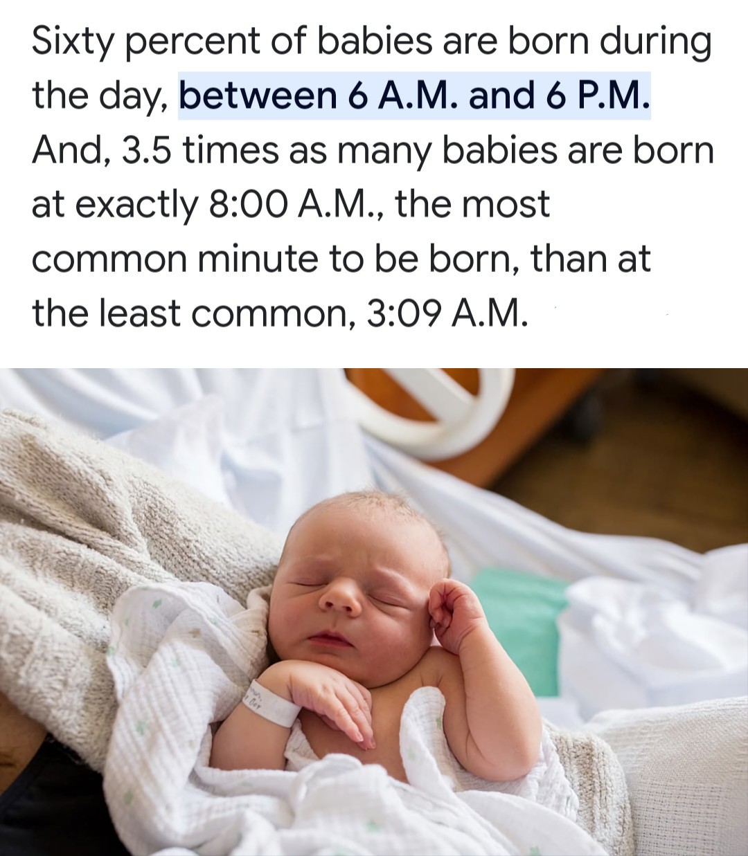 Why are so many babies born around 800 A.M.? (source in Comments) r