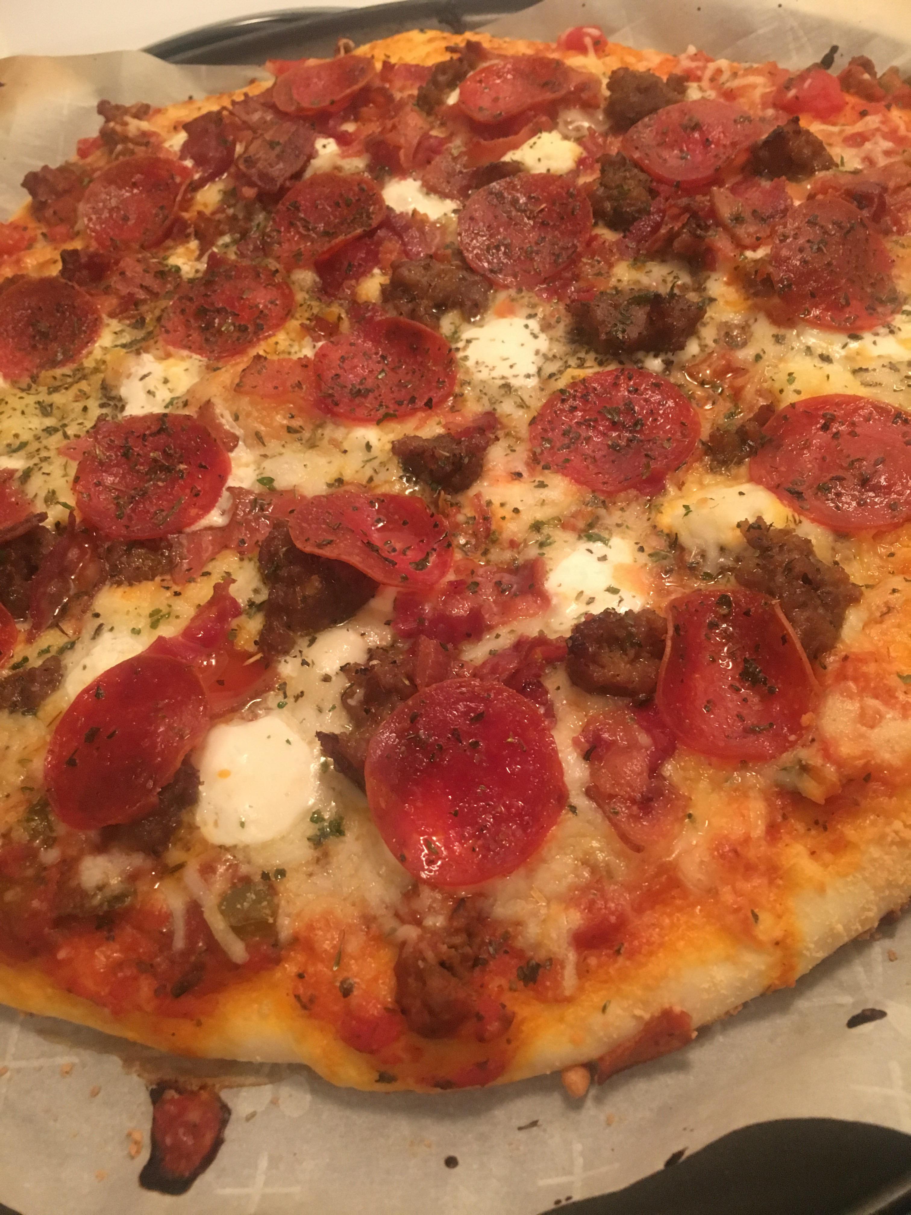 [homemade] meat lovers pizza r/food
