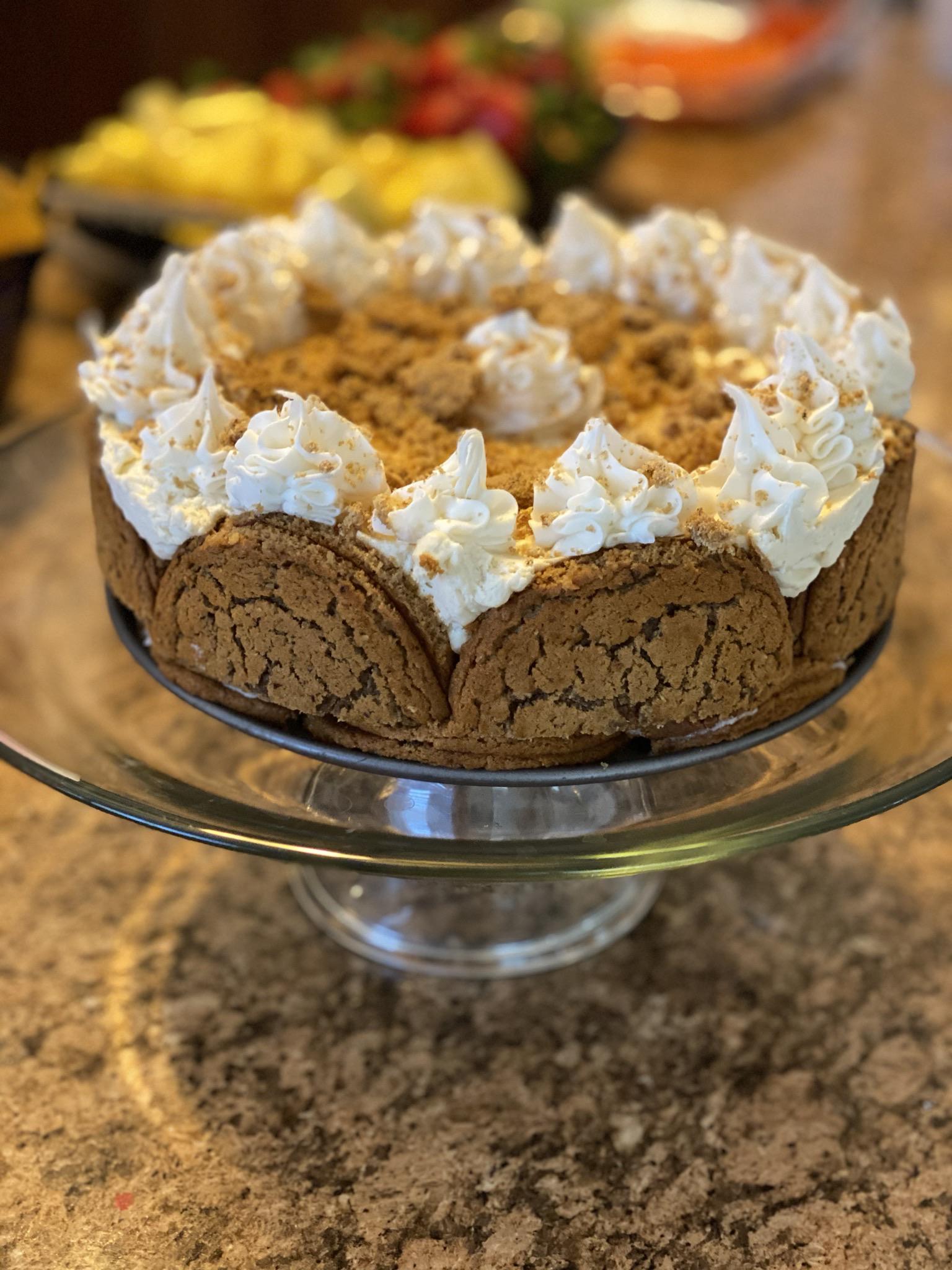 I made and ate an oatmeal cream pie cheesecake for my daughters