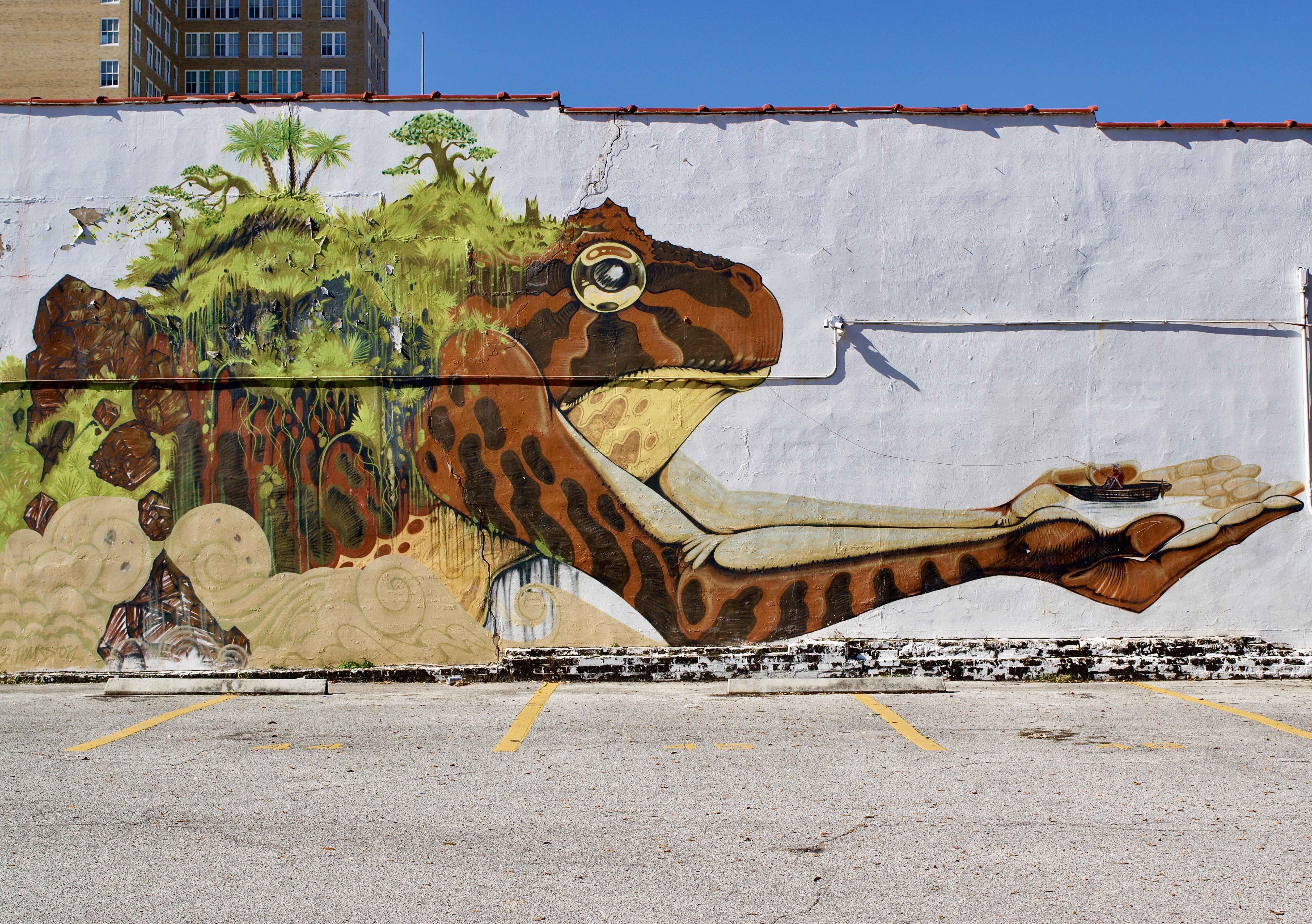 A Big Catch Downtown Jacksonville, FL by ??? r/Graffiti