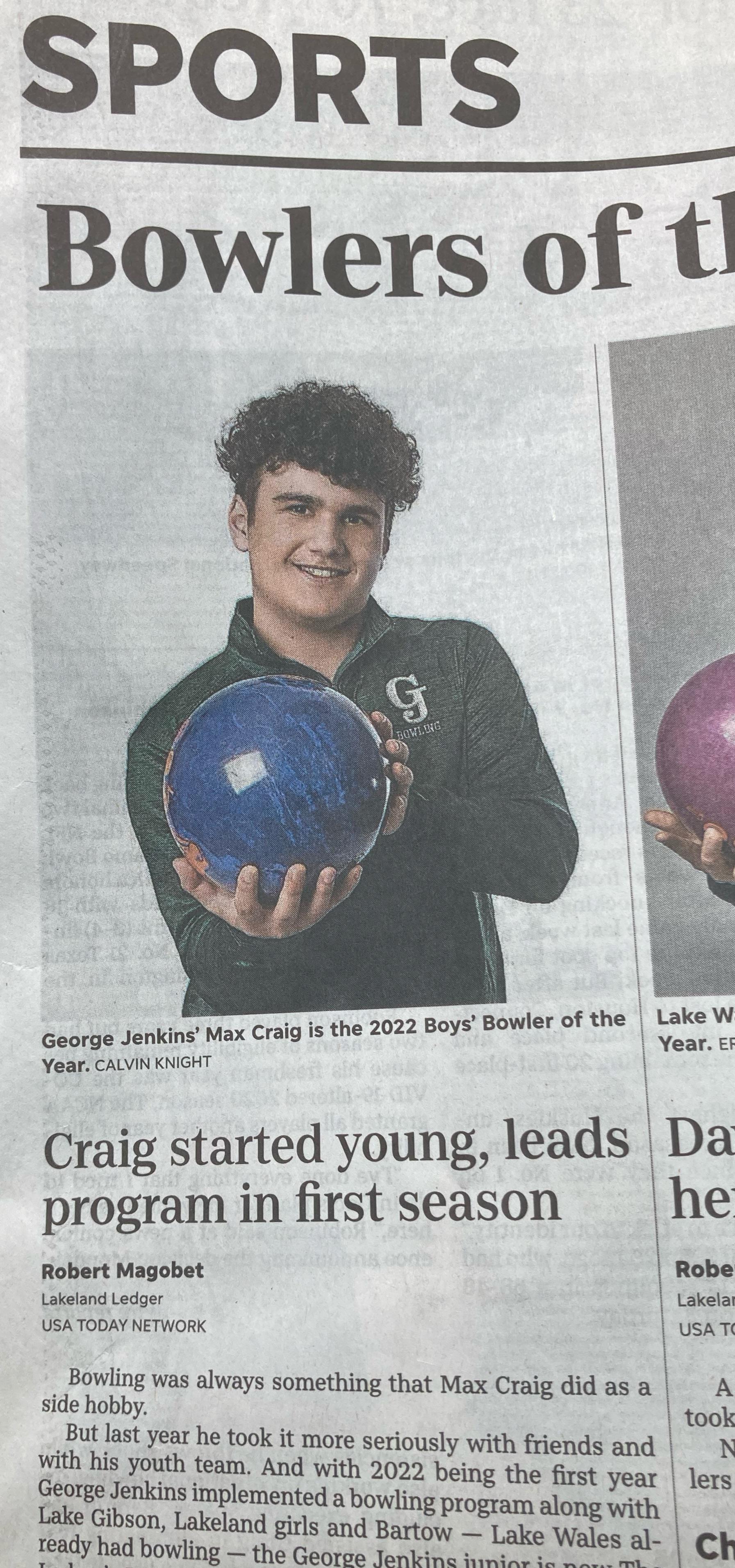 Hello DEO I just got bowler of the year for my school and I got in the