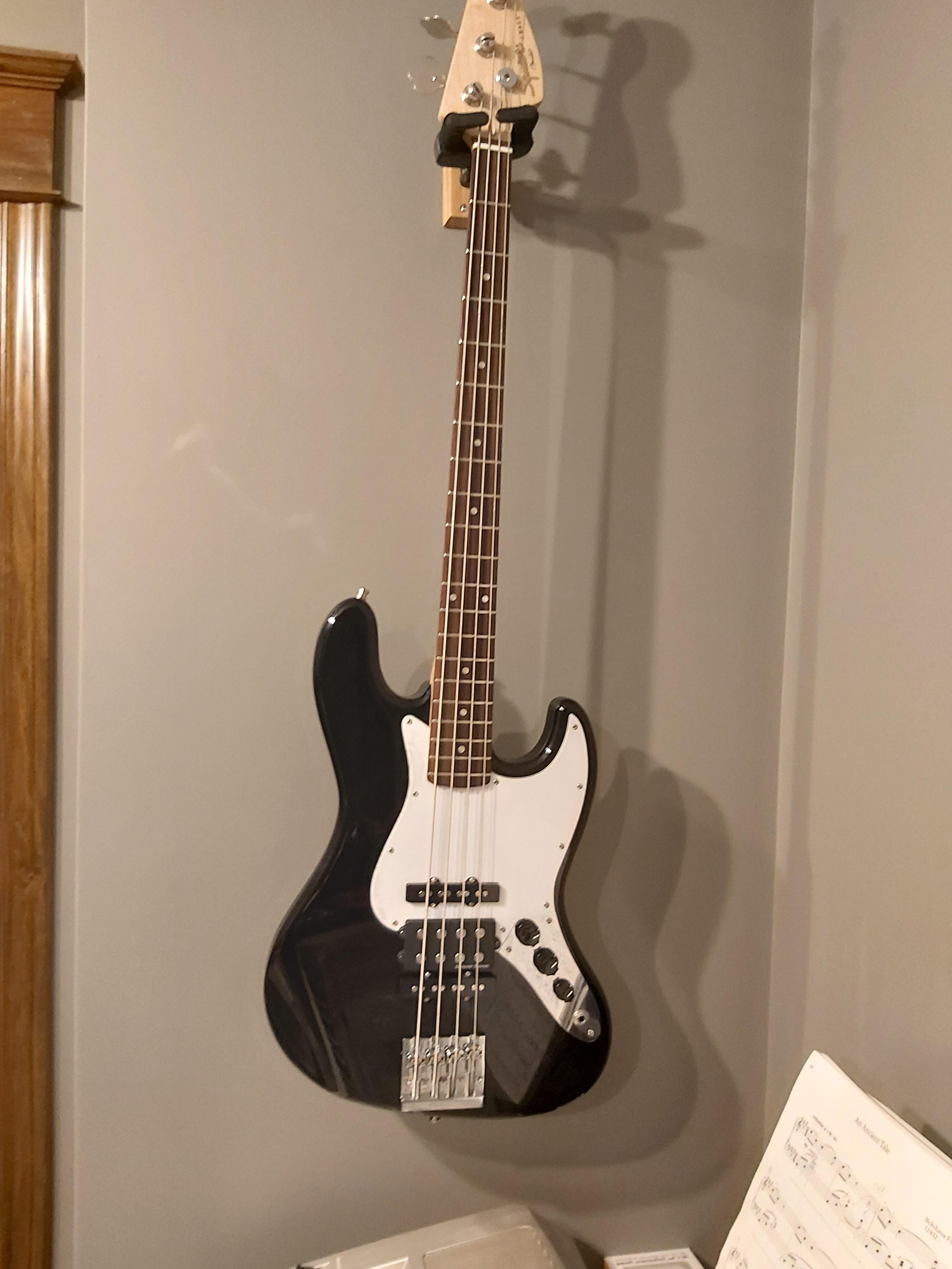 My Squier Affinity Jazz Bass that I decked out with a Seymour Duncan
