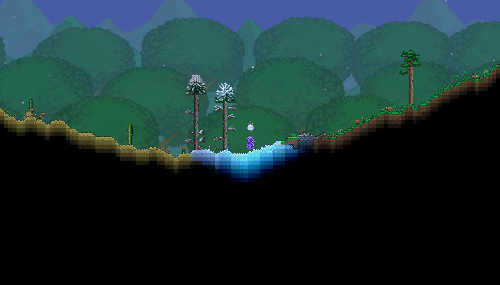 Found a tiny snow biome r/Terraria