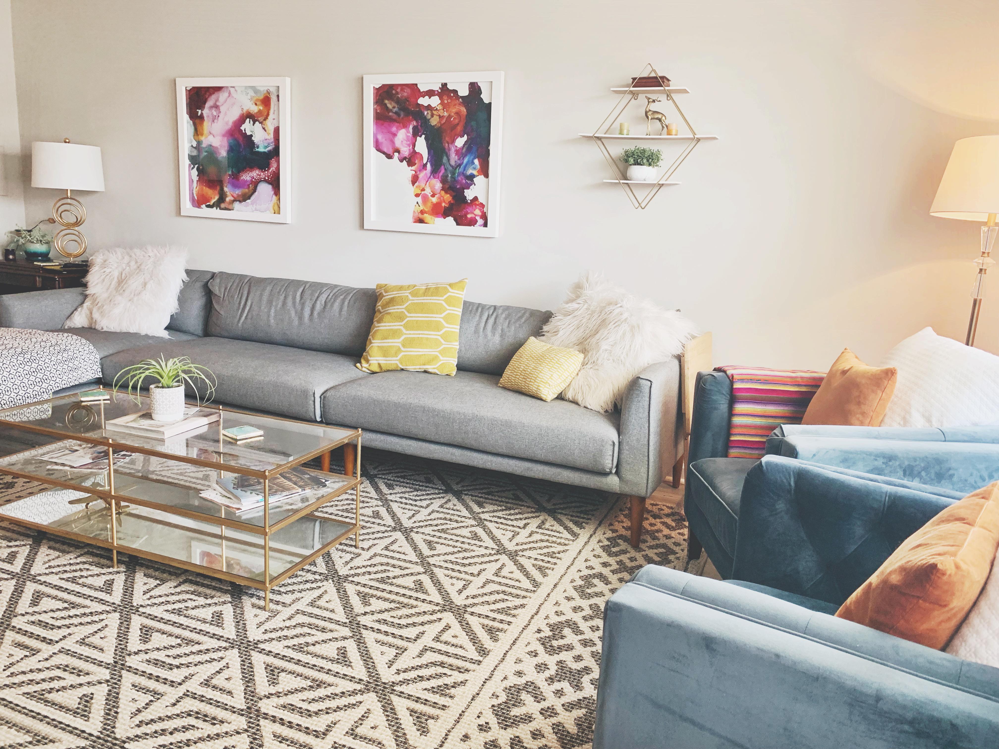 I finally bought my first home and I just finished the last pieces of