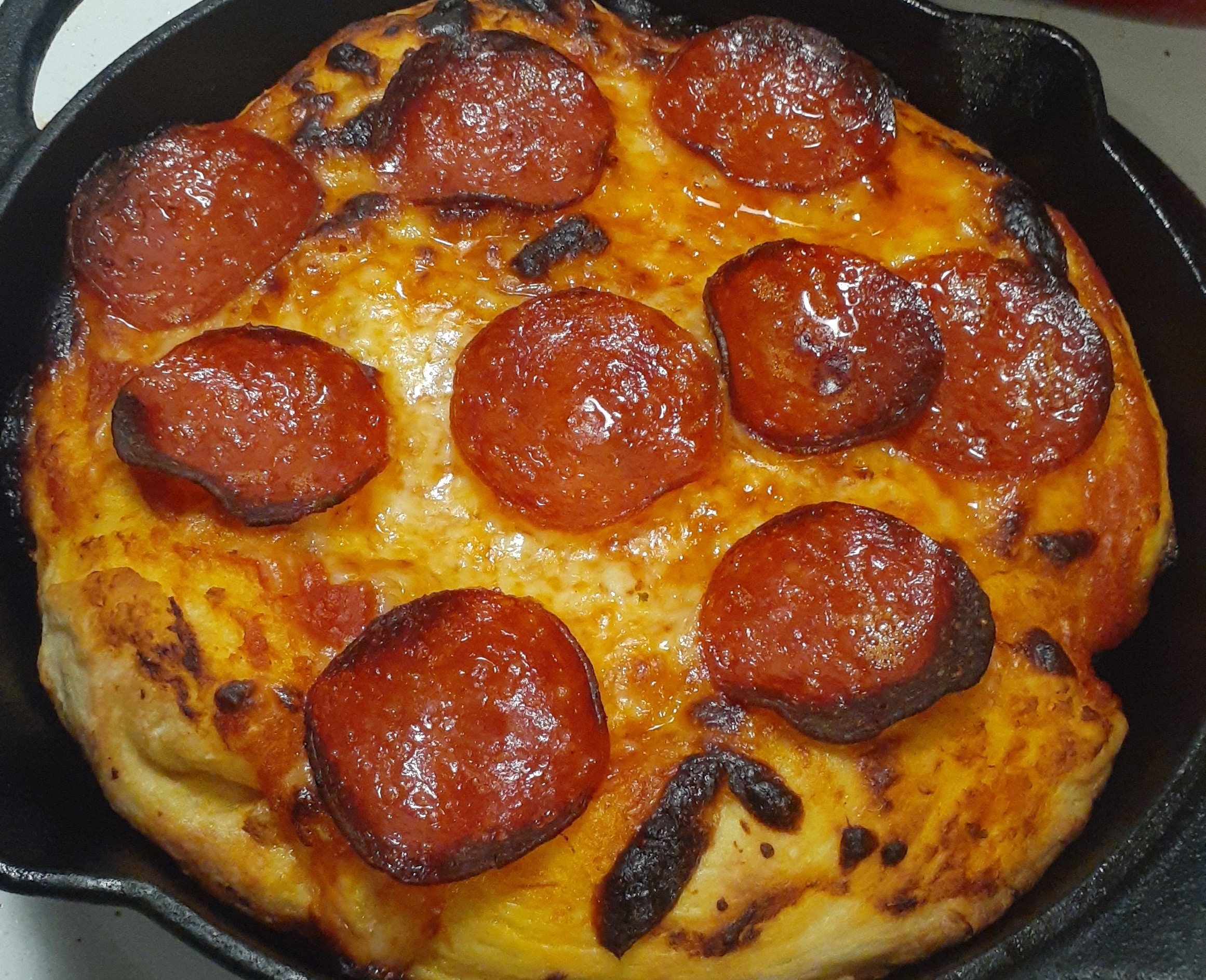 Cast Iron Pizza r/FoodPorn