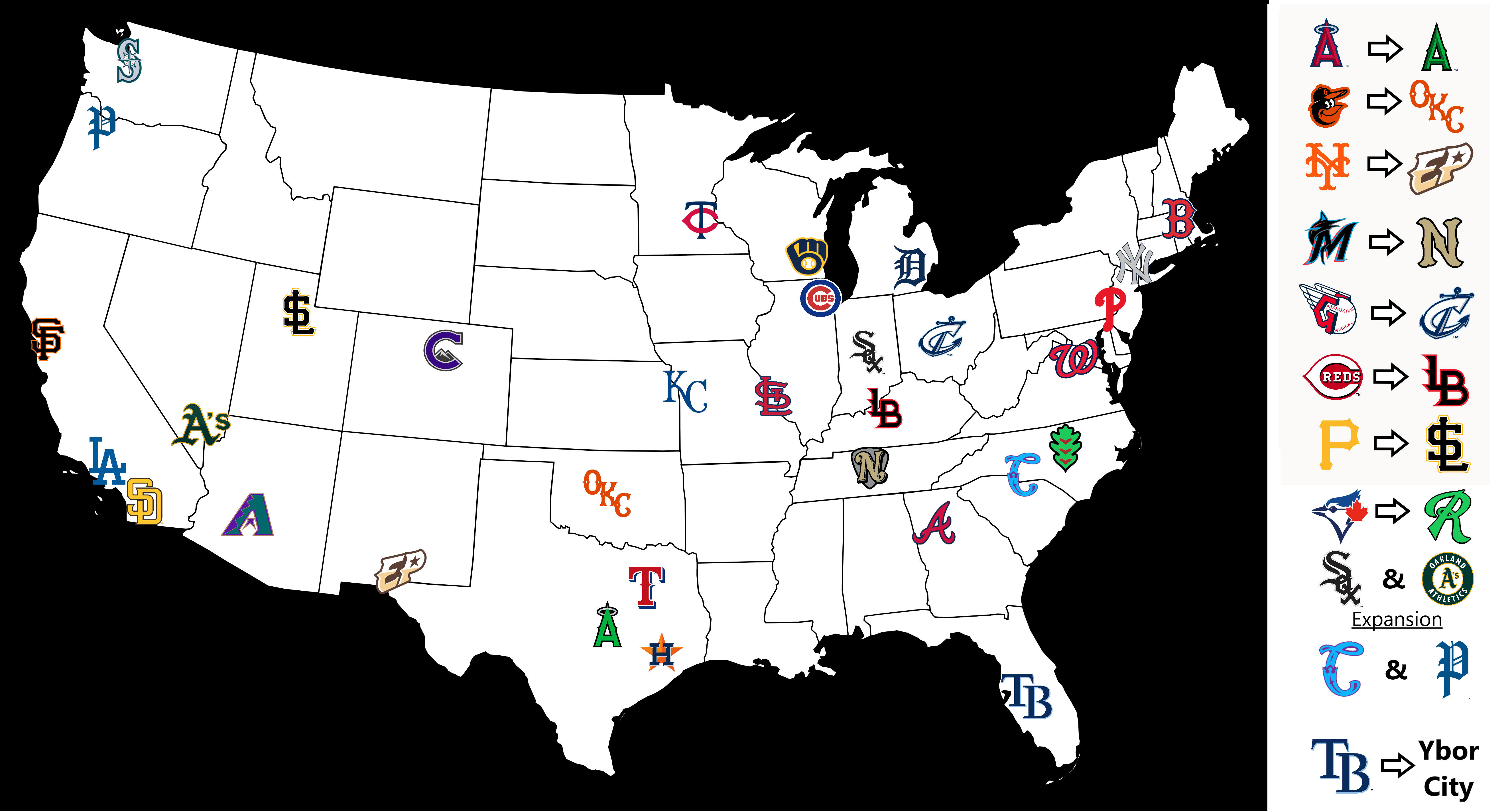 Gave a few teams a new look, moved a couple, and expanded by two. 32