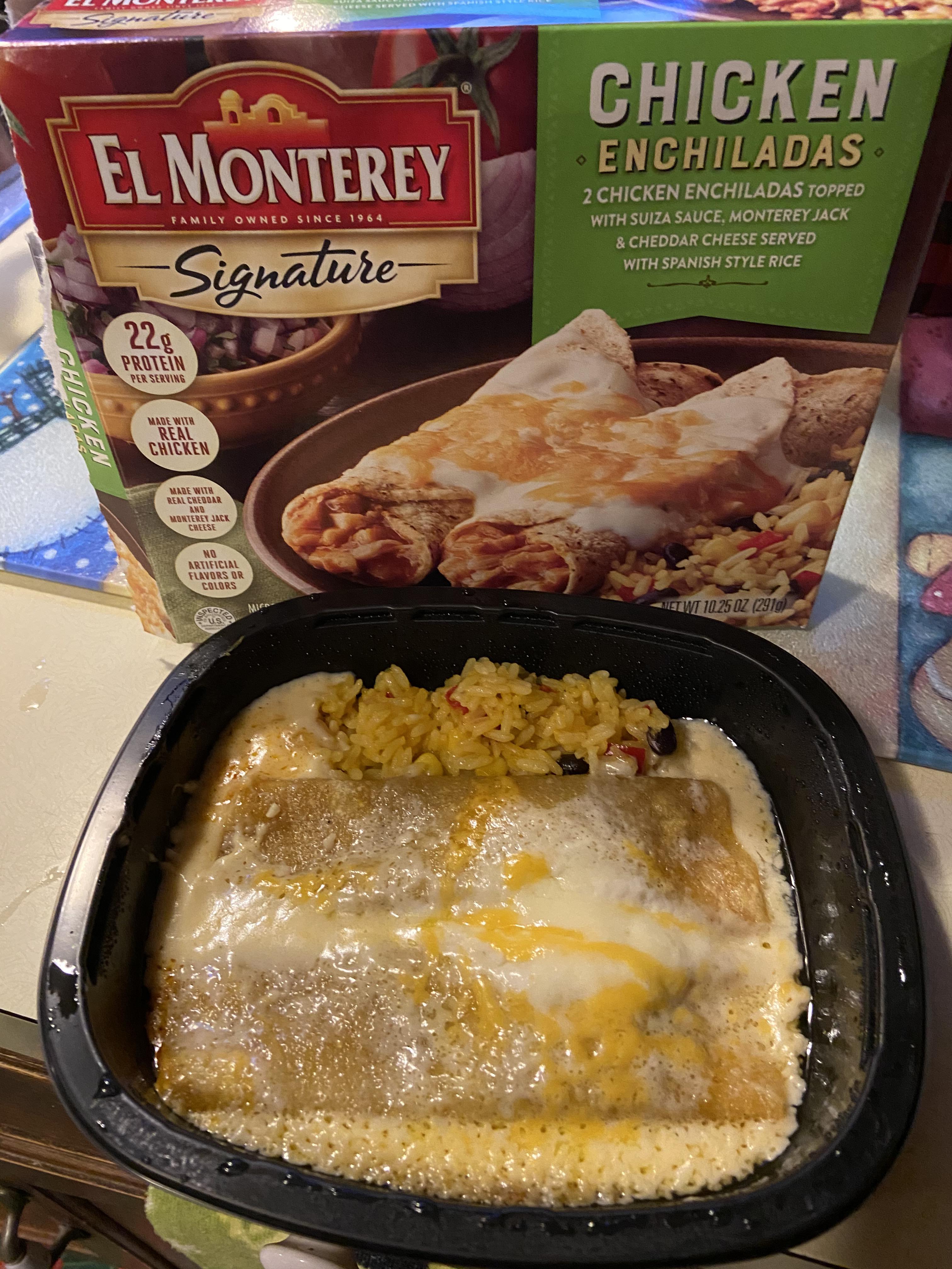 El Monterey Chicken Enchiladas Smallest portion ever? Ok flavor I