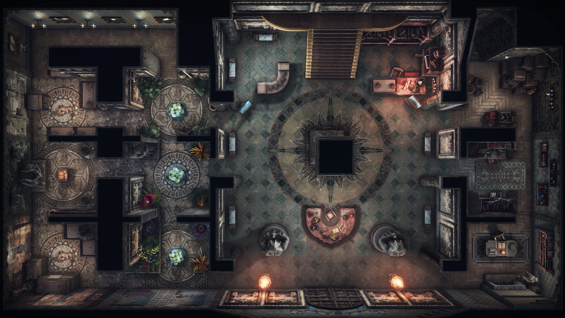 Keys from the Golden Vault MUSEUM 1st Floor battlemaps r/dndmaps