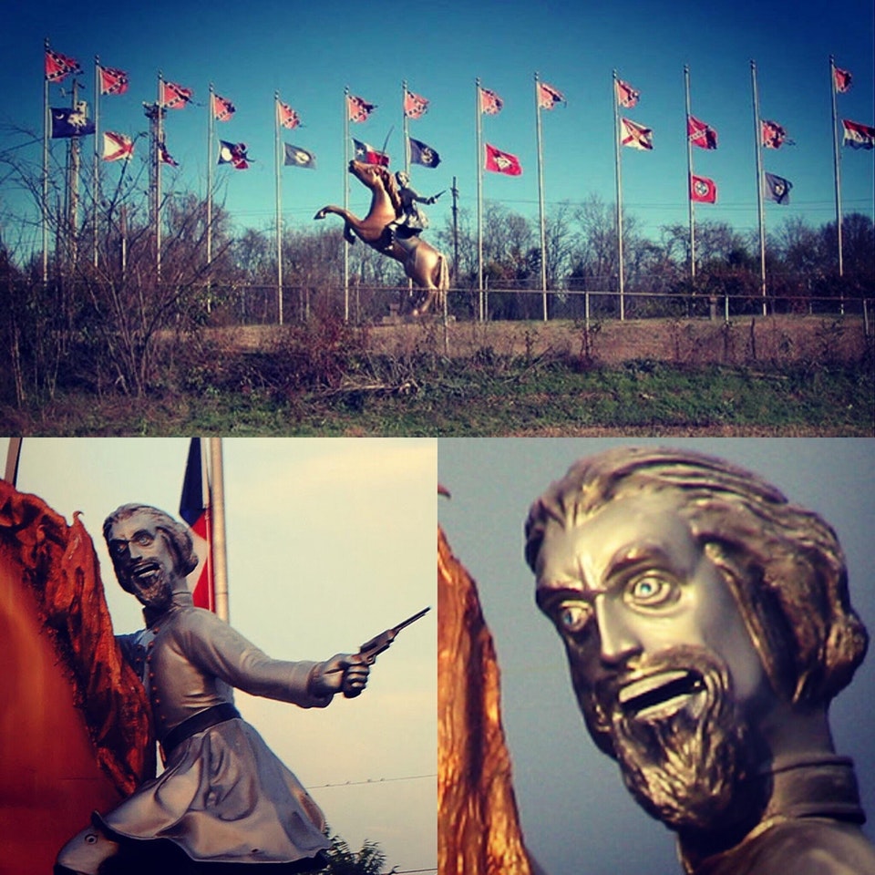 Nathan Bedford Forrest Statue Meme Ron Burgundy Meme Imgflip Nathan
